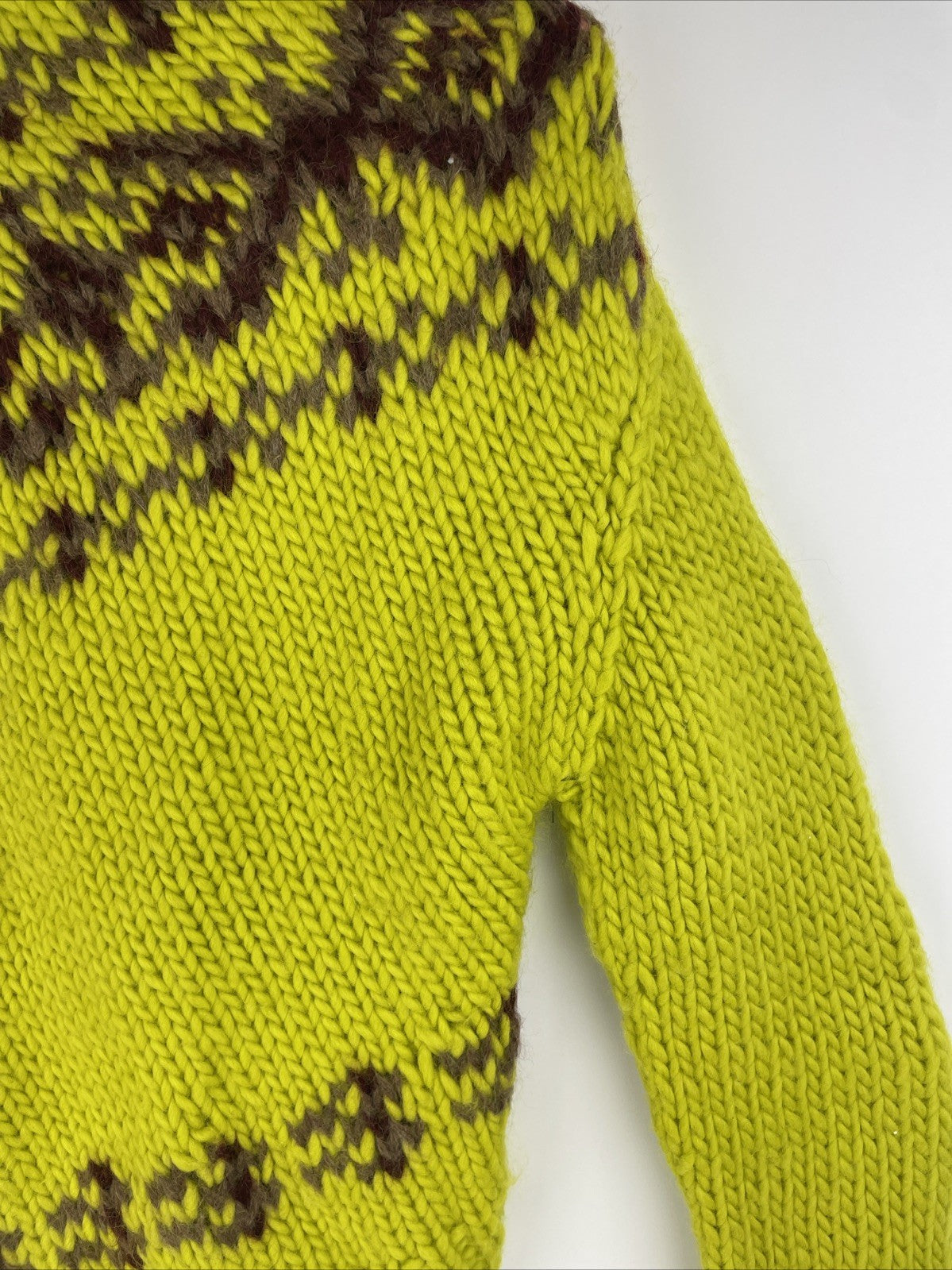 Vintage DKNY Wool Blend Chunky Hand Knit Turtleneck Isle Twin Set Sweater