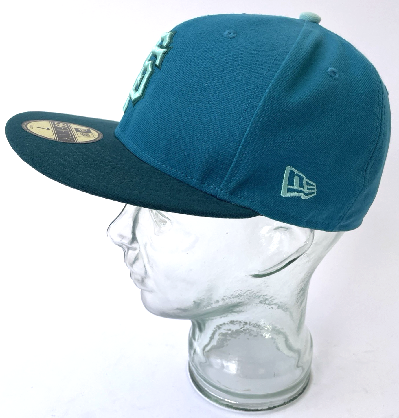 NEW ERA 59FIFTY SAN FRANCISCO GIANTS FITTED HAT SIZE 7 Turquoise Aqua Blue NWOT