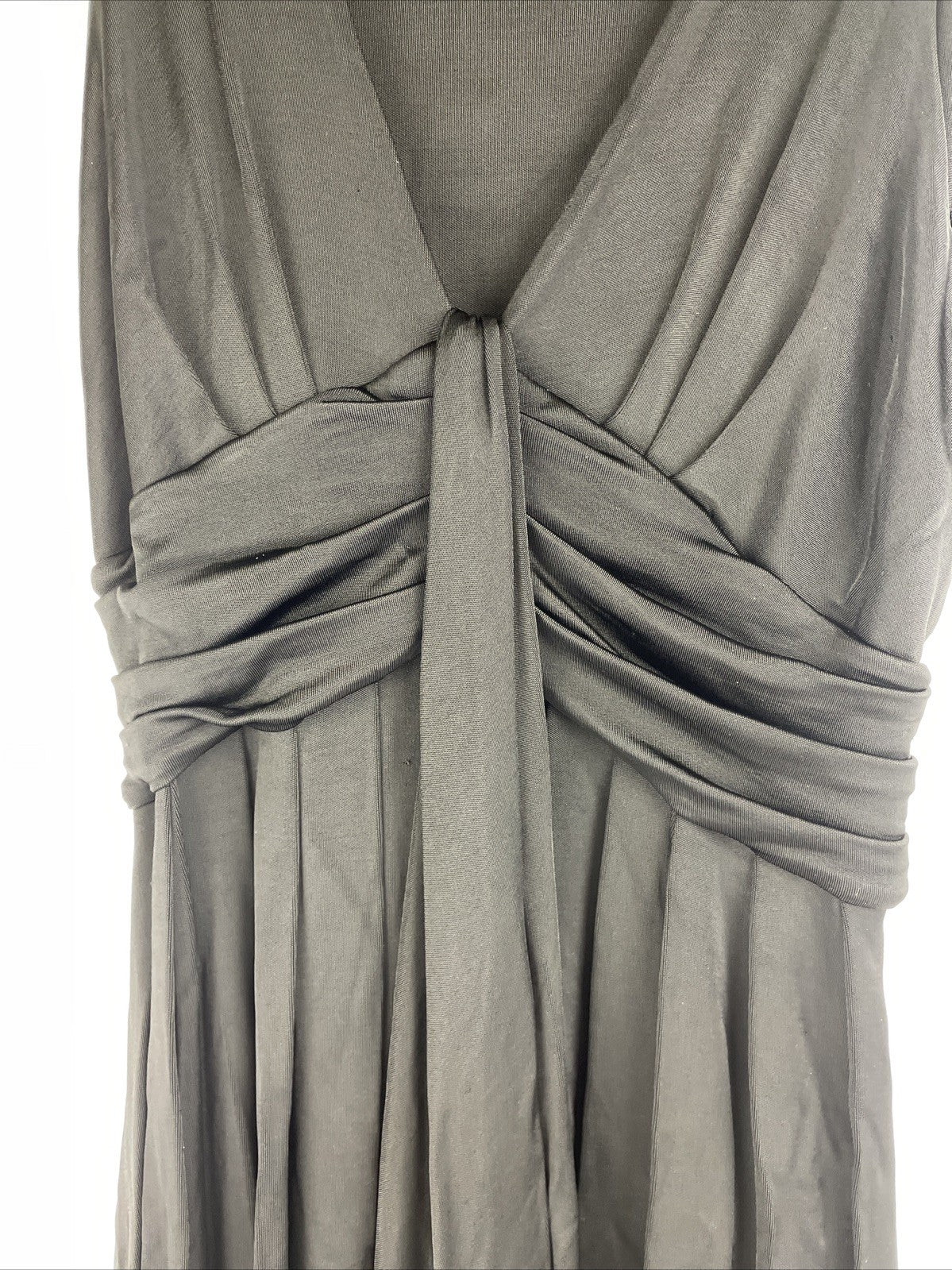 Diane Von Furstenberg Azelia Dress Women's Sz 12 Black Slinky Sleek Office Work