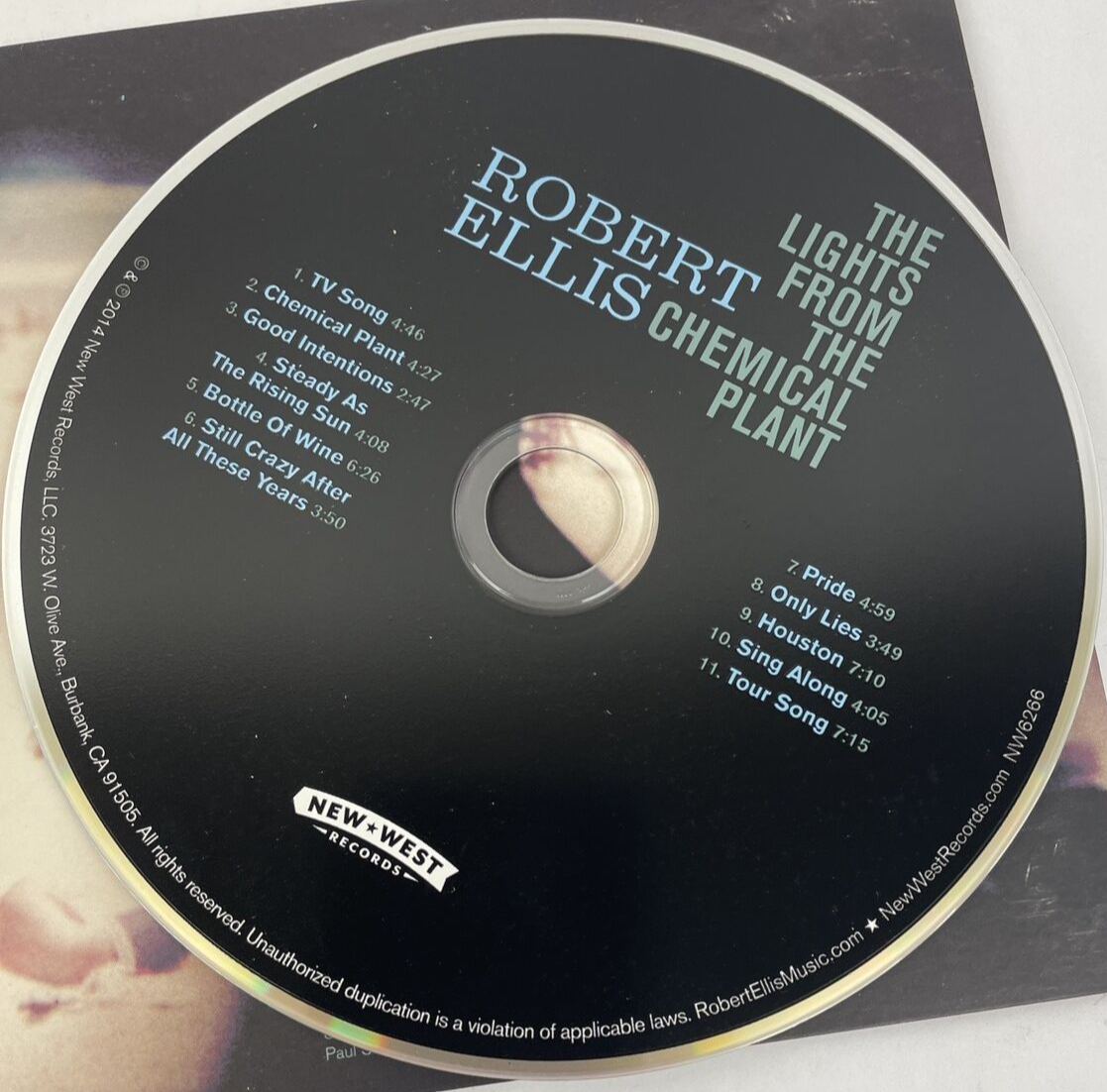 The Lights From The Chemical Plant [Digital Audio CD 2014] Robert Ellis - Signed