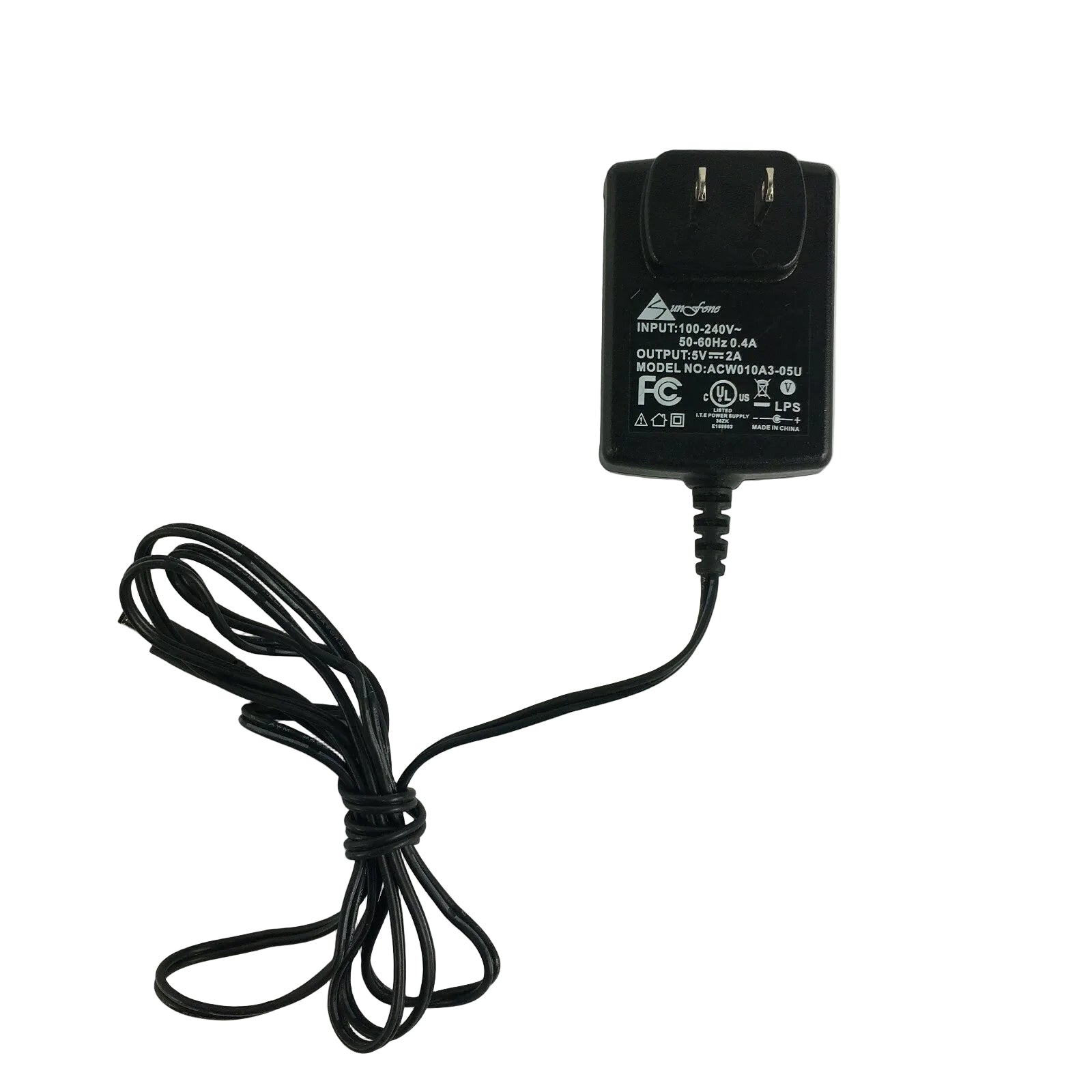 Genuine Sunfone ACW010A3-05U Output 5V 2A Power Supply Adapter A50 