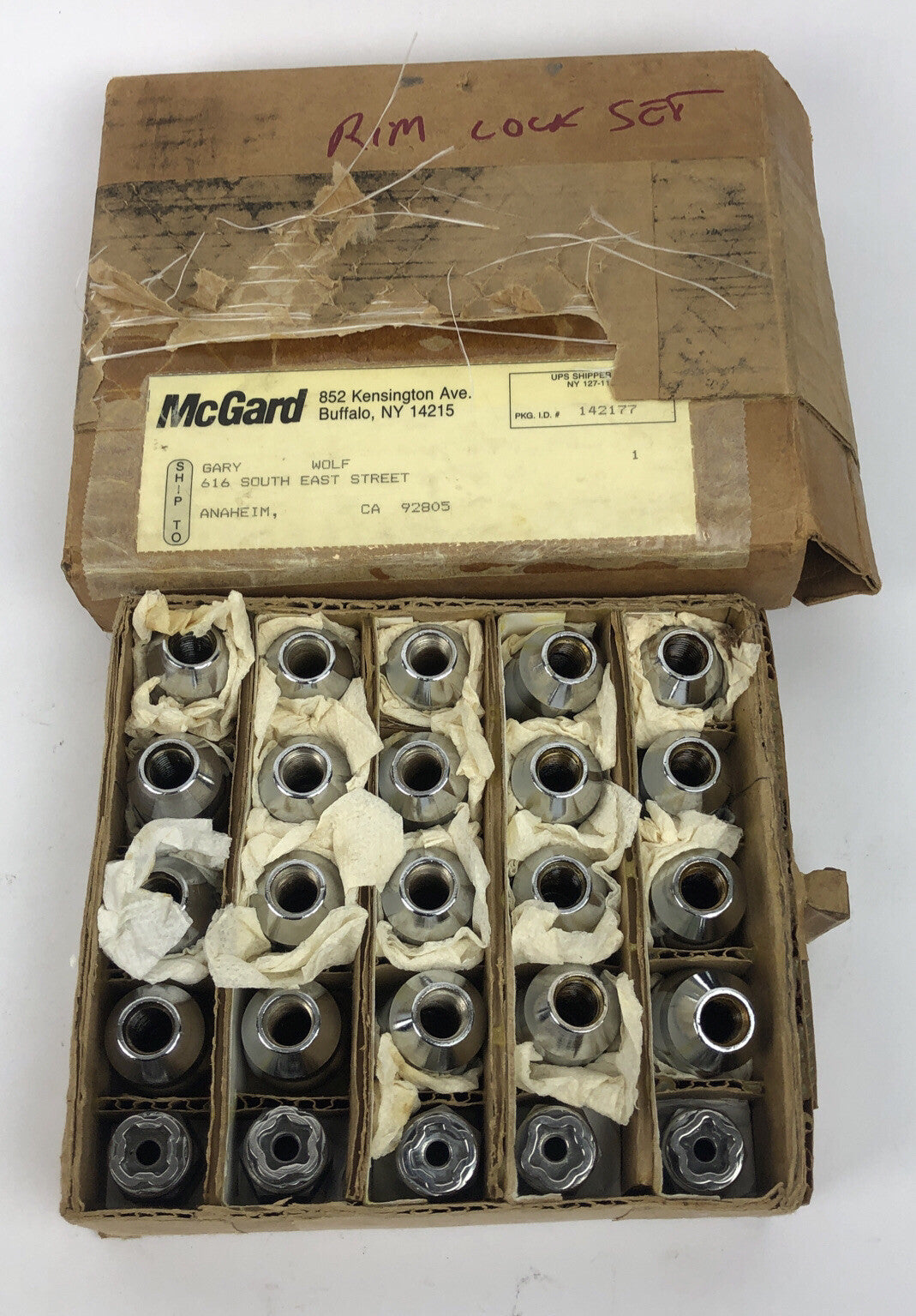 McGard wheel lock nut sets lot of 5