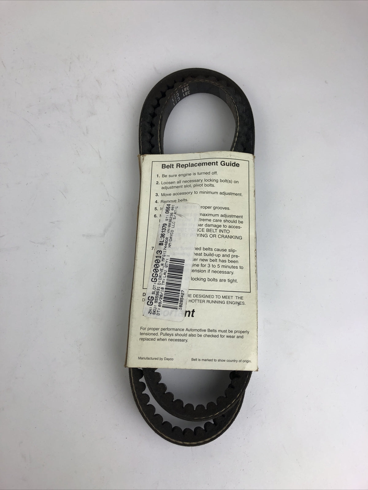 Accessory Drive Belt-GAS Drive-Rite 17448DR 13A1135 - A1