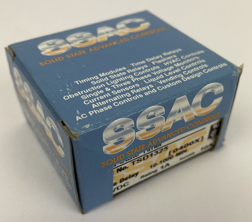 ABB SSAC Solid State Timer TSD1325 Time Delay 10-1000 Minutes 24VDC - USA MADE