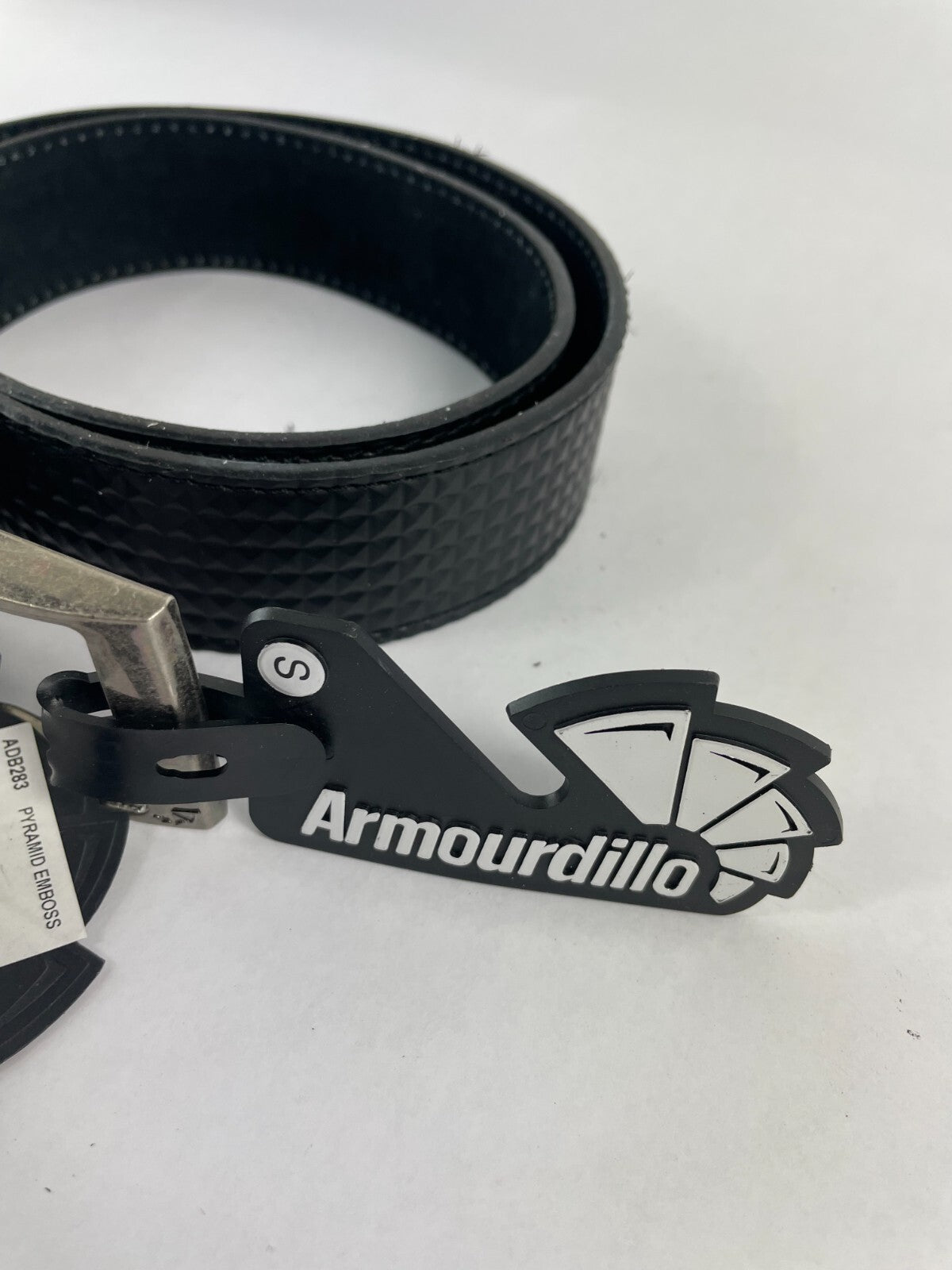Armourdillo Pyramid Emboss Black S Size Belt