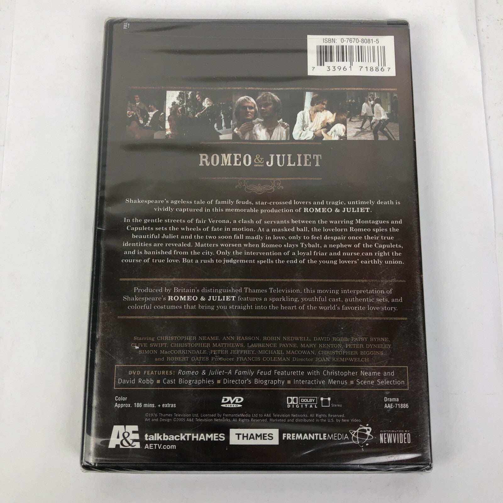 Romeo Juliet Thames Shakespeare Collection DVD Brand New Sealed
