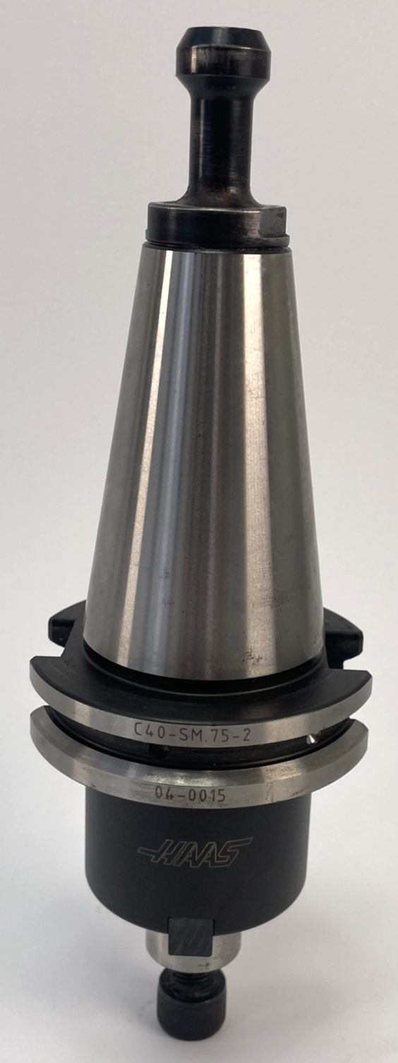 HAAS Shell Mill Adapter 04-0015  C40-SM75-2 With Pull Stud