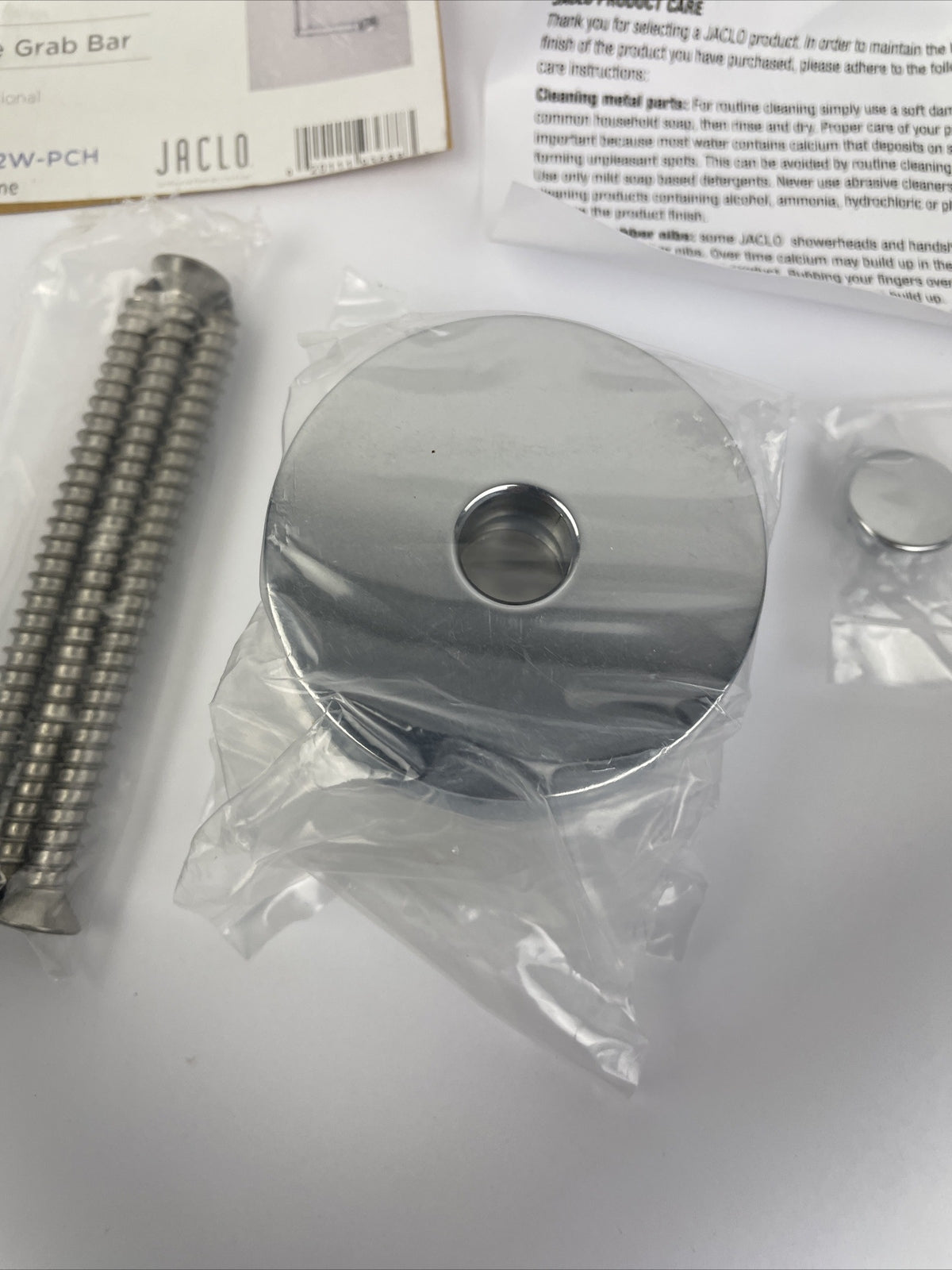 Jalco G70-12H-12W-PCH polished chrome 90 degree grab bar