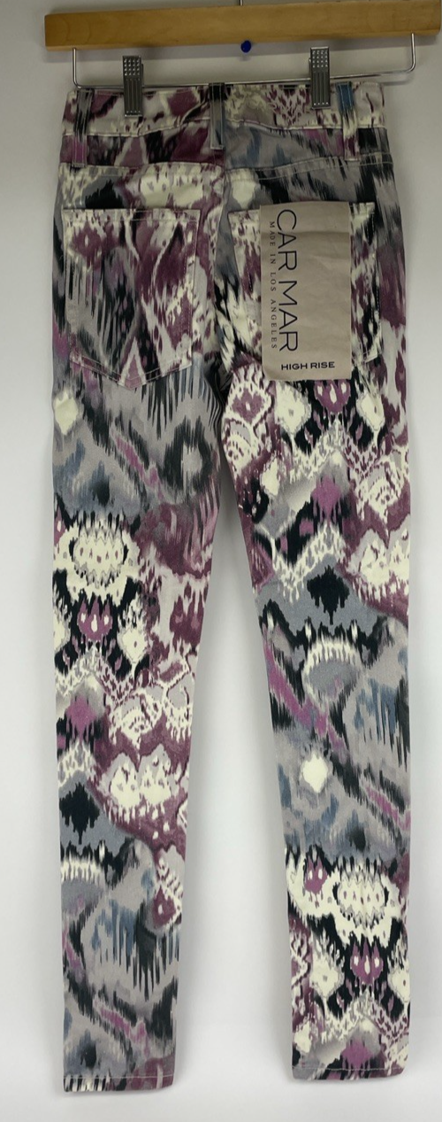 CARMA Tie Dye Skinny Fit Jeans Women's Size 23 High Rise Stretch Denim NEW