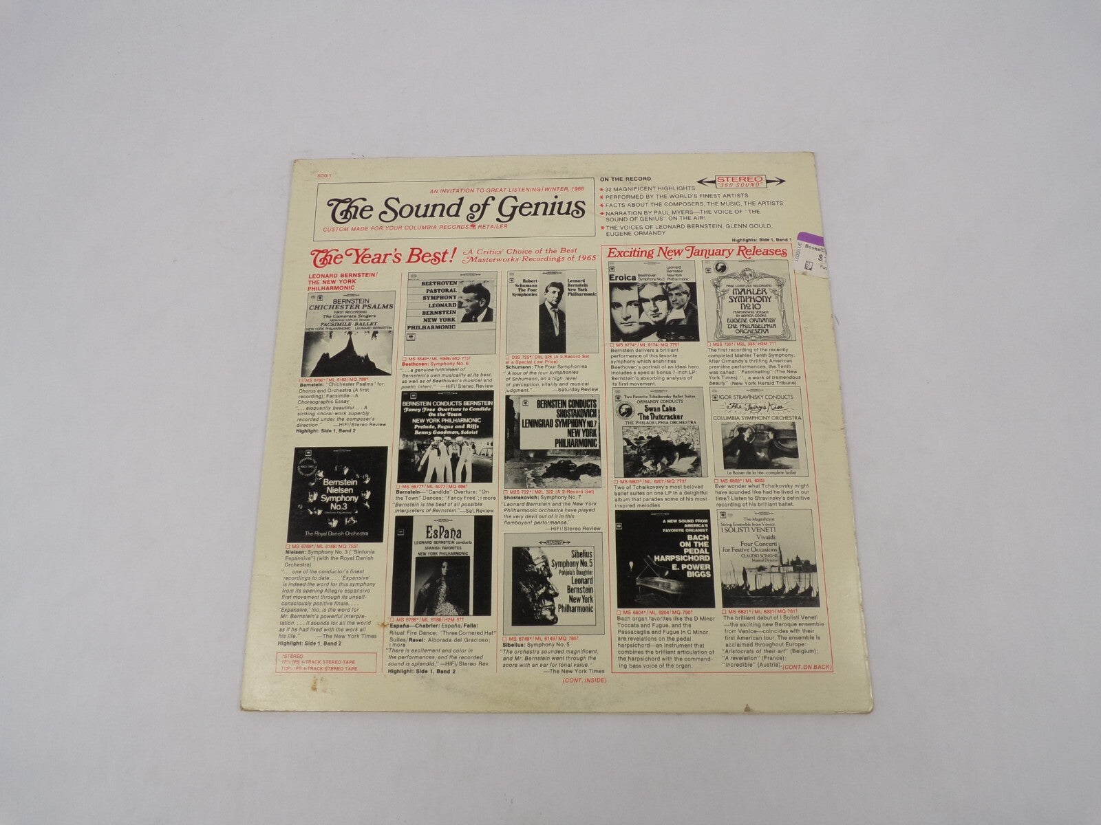 The Sound Of Genius New January Releases The Year's Best Vol 1 Vinyl Record
