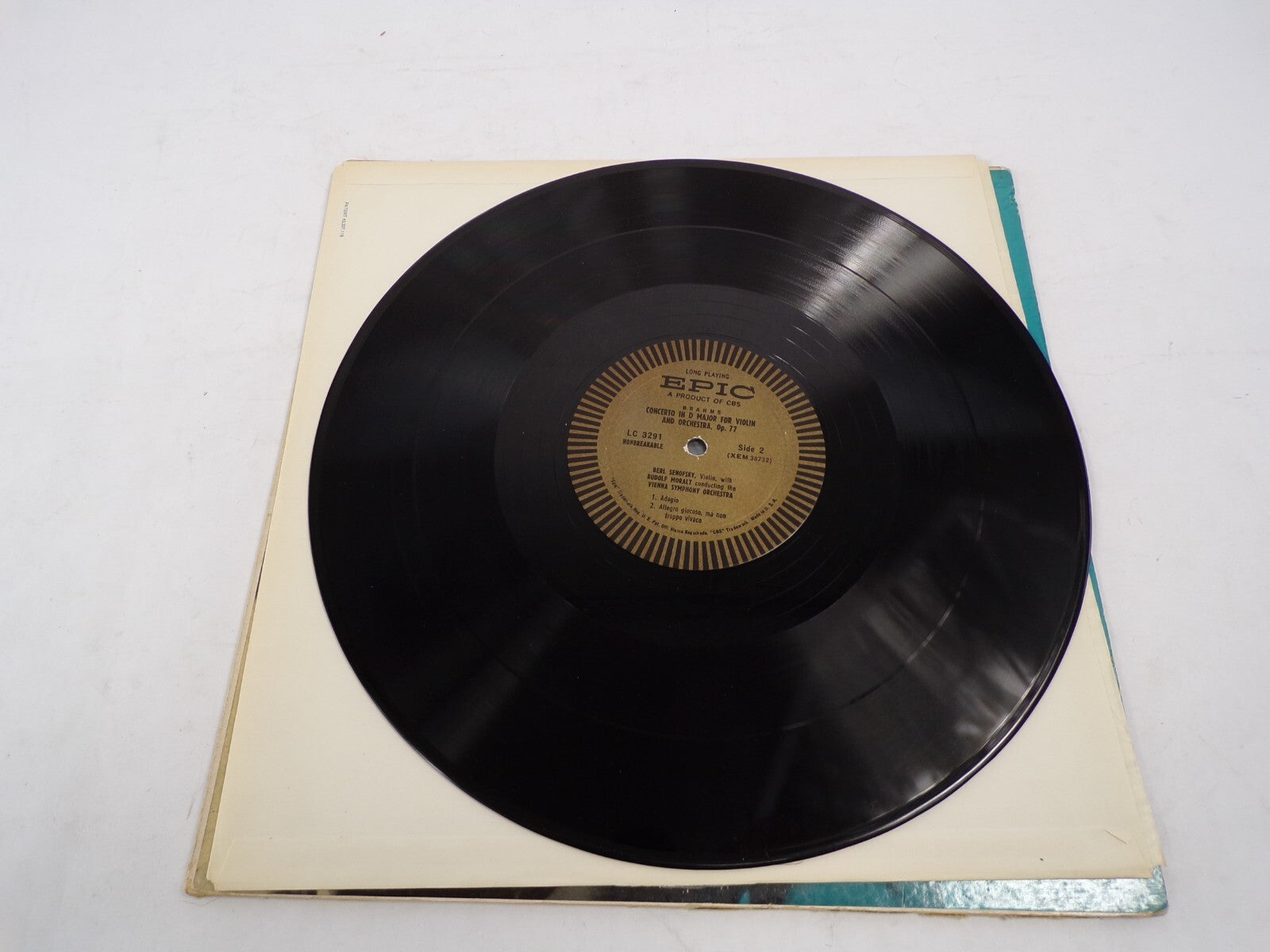 Berl Senofsky Rudolf Moralt Brahms Vienna Symphony Orchestra Vinyl Record
