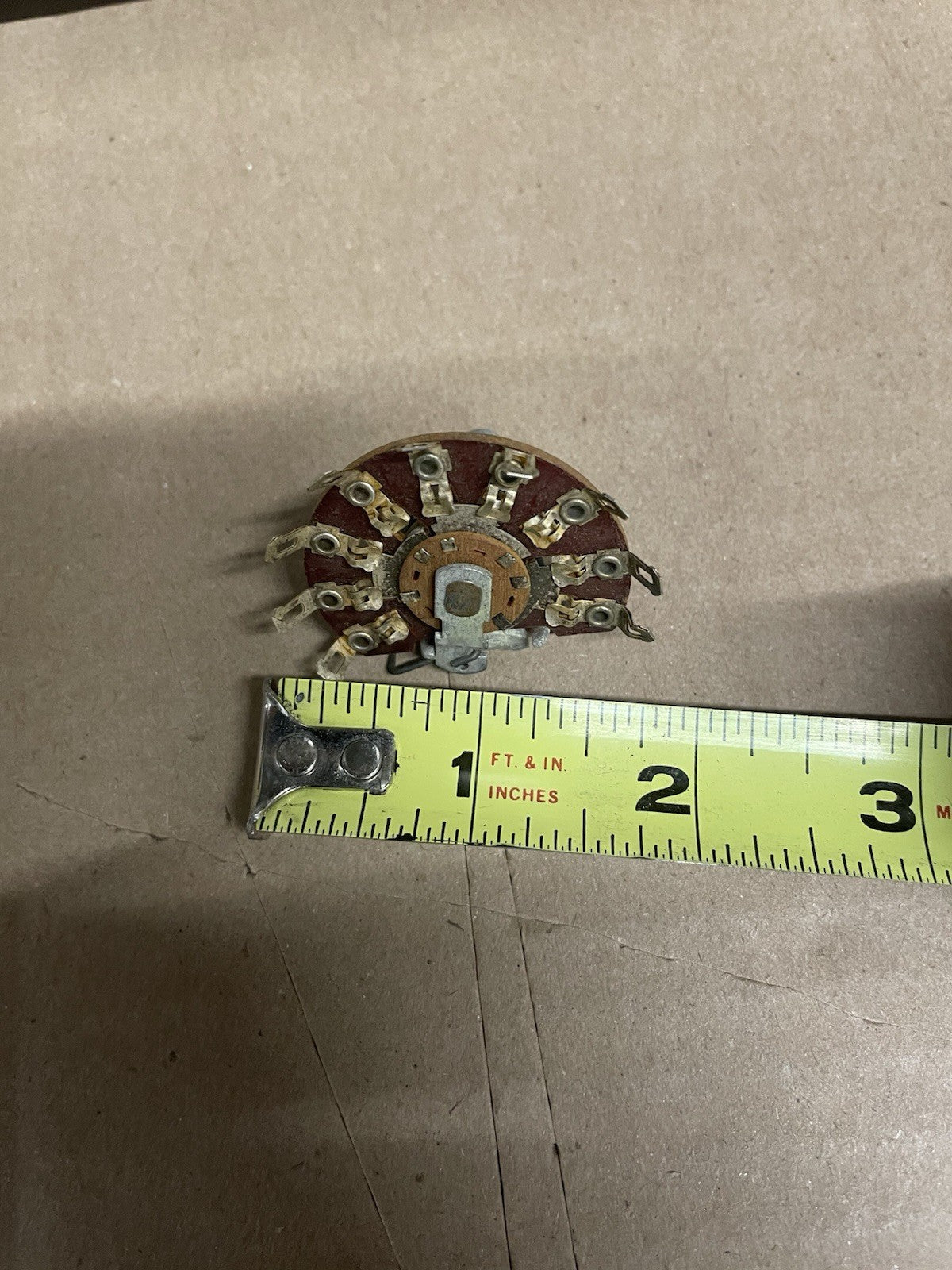 Lot of 51: Vintage Oak 9 Position Rotary wafer Switch for Tube Amplifier 1960s