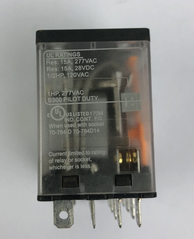 Schneider Electric Magnecraft 784XDXM4L-24D 24VDC 15A Power Relay - LOOK
