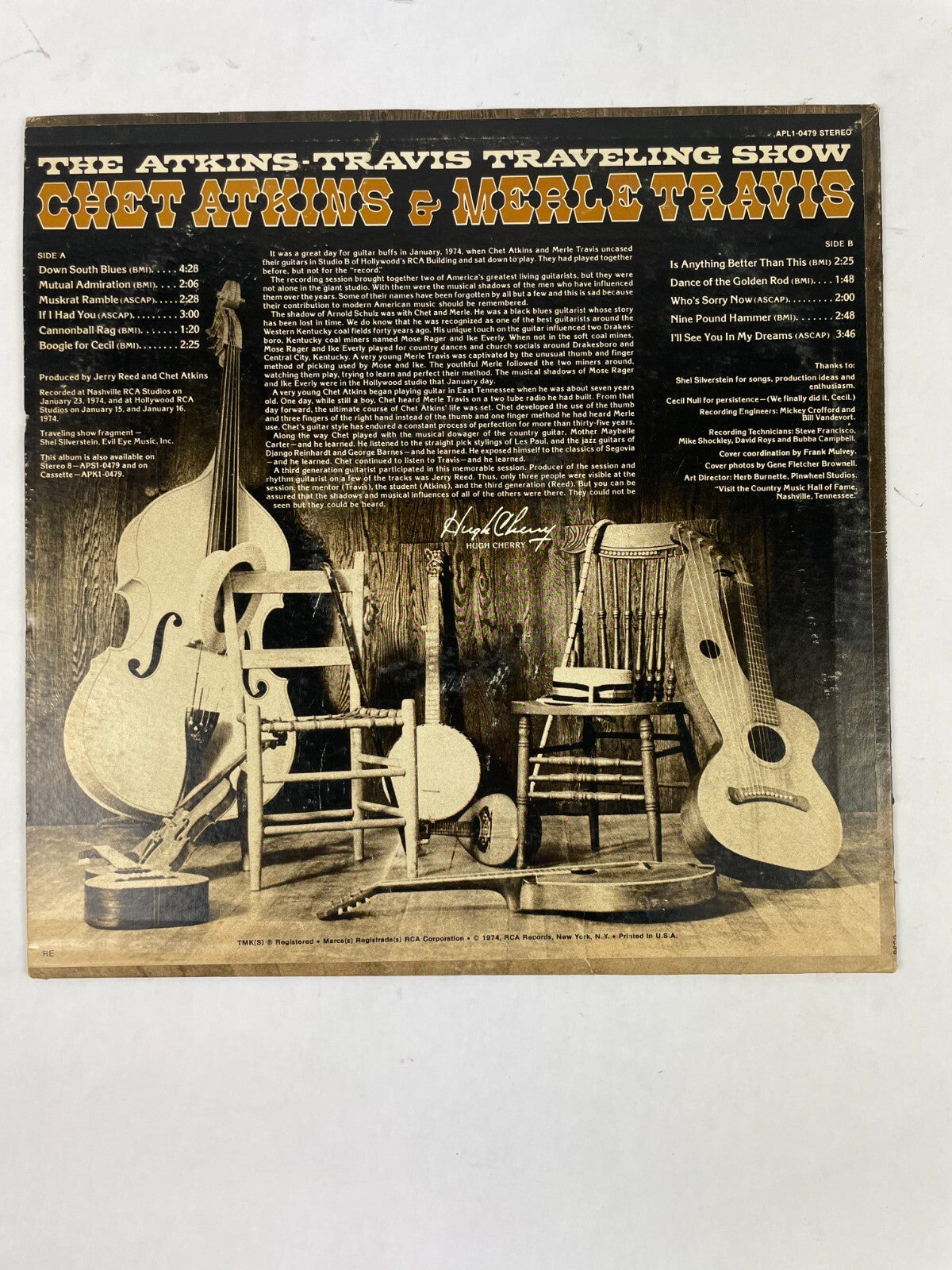 The Atkins Travis Travelling Show Down South Blues Mutual Vinyl Record