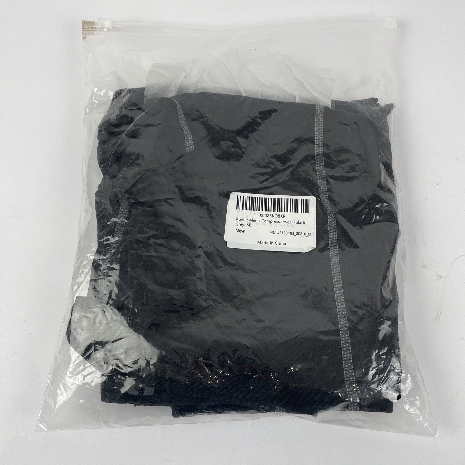 3 x Runhit Compression Shorts Men's Sz M Underwear Spandex Running Shorts- Black