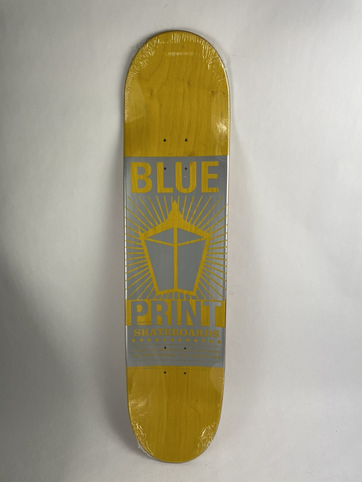 Blueprint Skateboards Spray Heart Muddy Orange 8-inch hard rock maple skateboard deck.