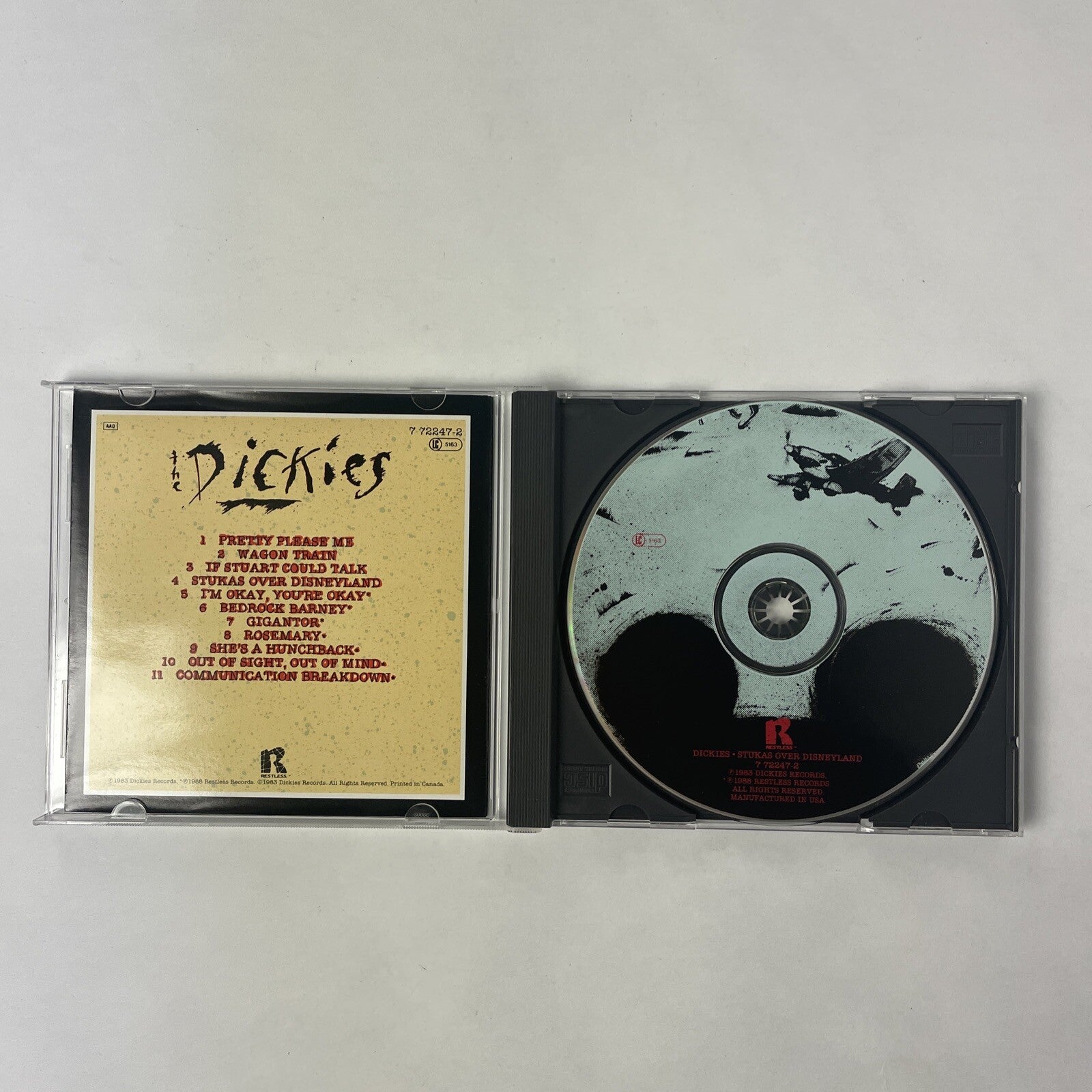 The Dickies - Stuckas Over Disneyland CD #29 