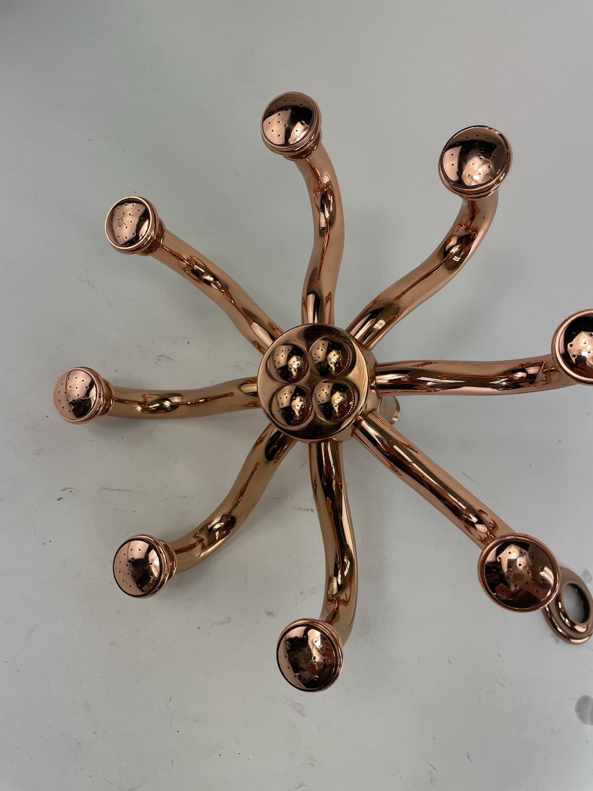 Antique Copper Bathroom Shower Heads Rainfall Overhead Top Shower Sprayer 8 arms