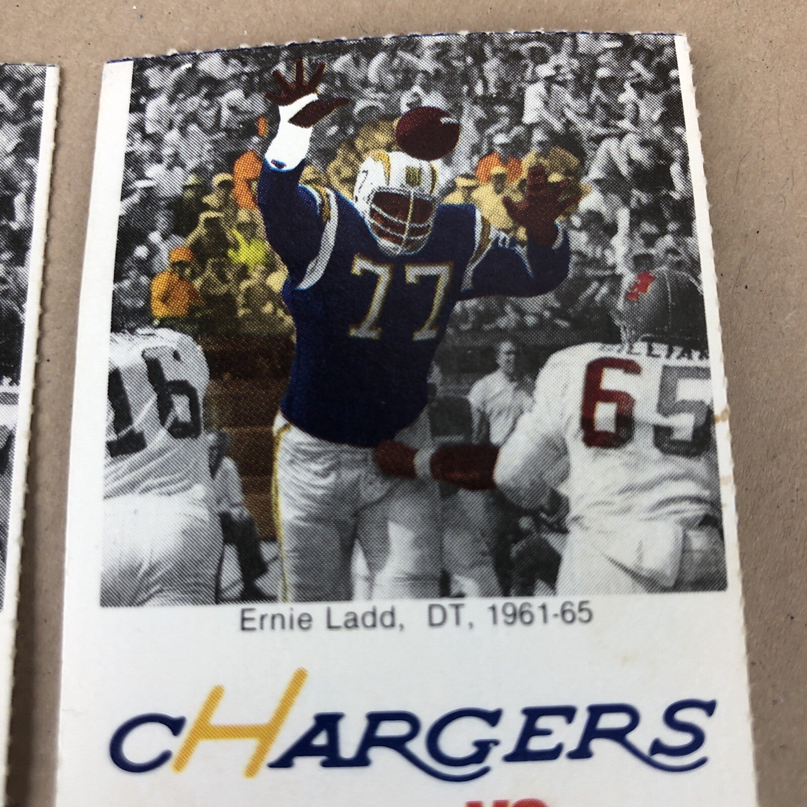 VINTAGE NFL DENVER BRONCOS @ San Diego CHARGERS FOOTBALL TICKET STUBS  (2) 