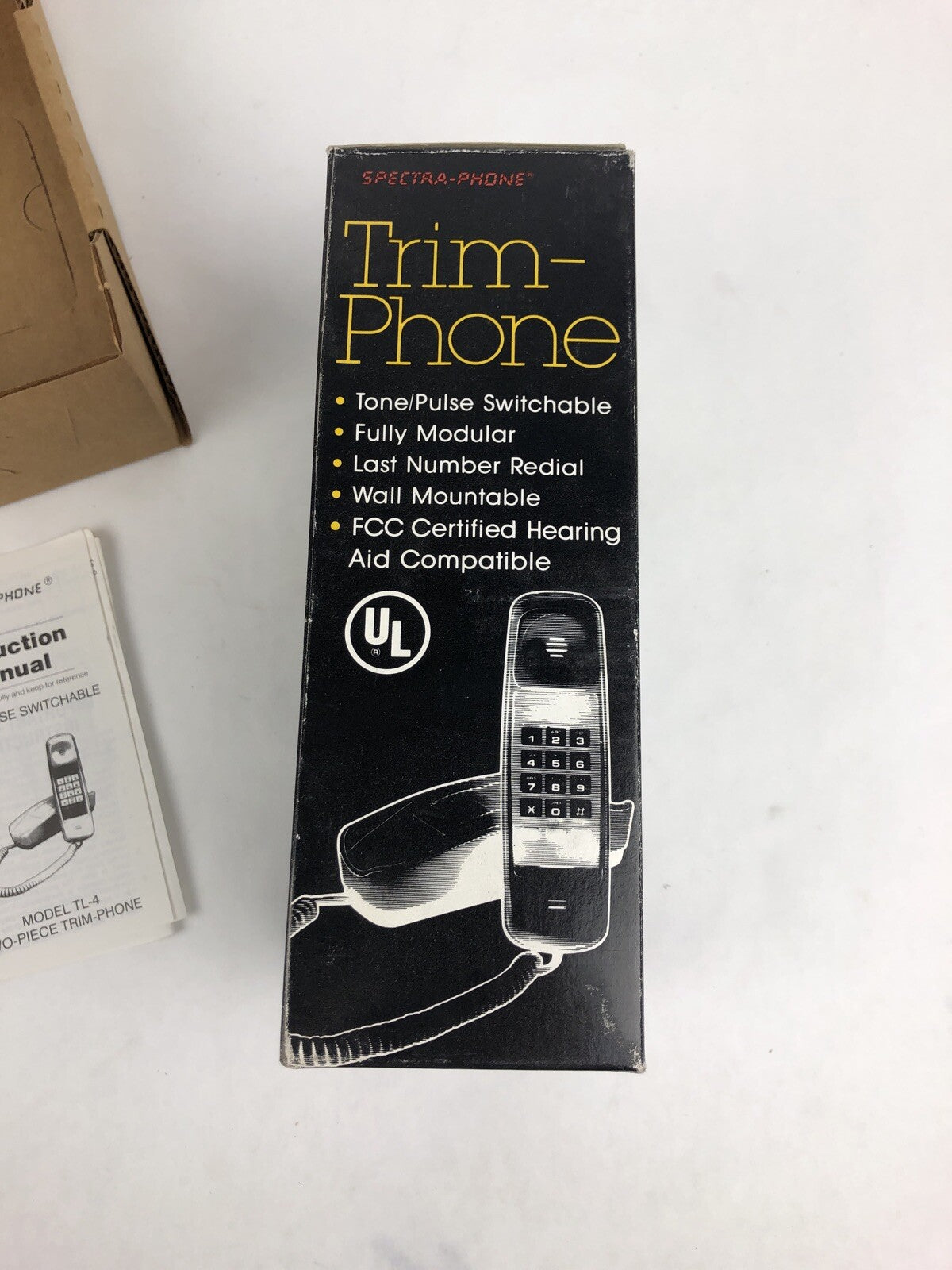 NIB Spectra Trim Phone Land Line High Quality Telephone TL-4 Black - FSTSHP