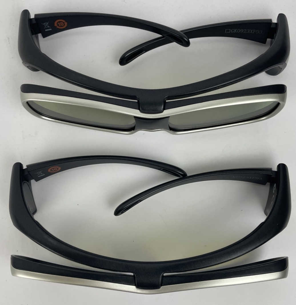 Lot of 2 Pairs Panasonic TY-EW3D10 3D Full HD Glasses