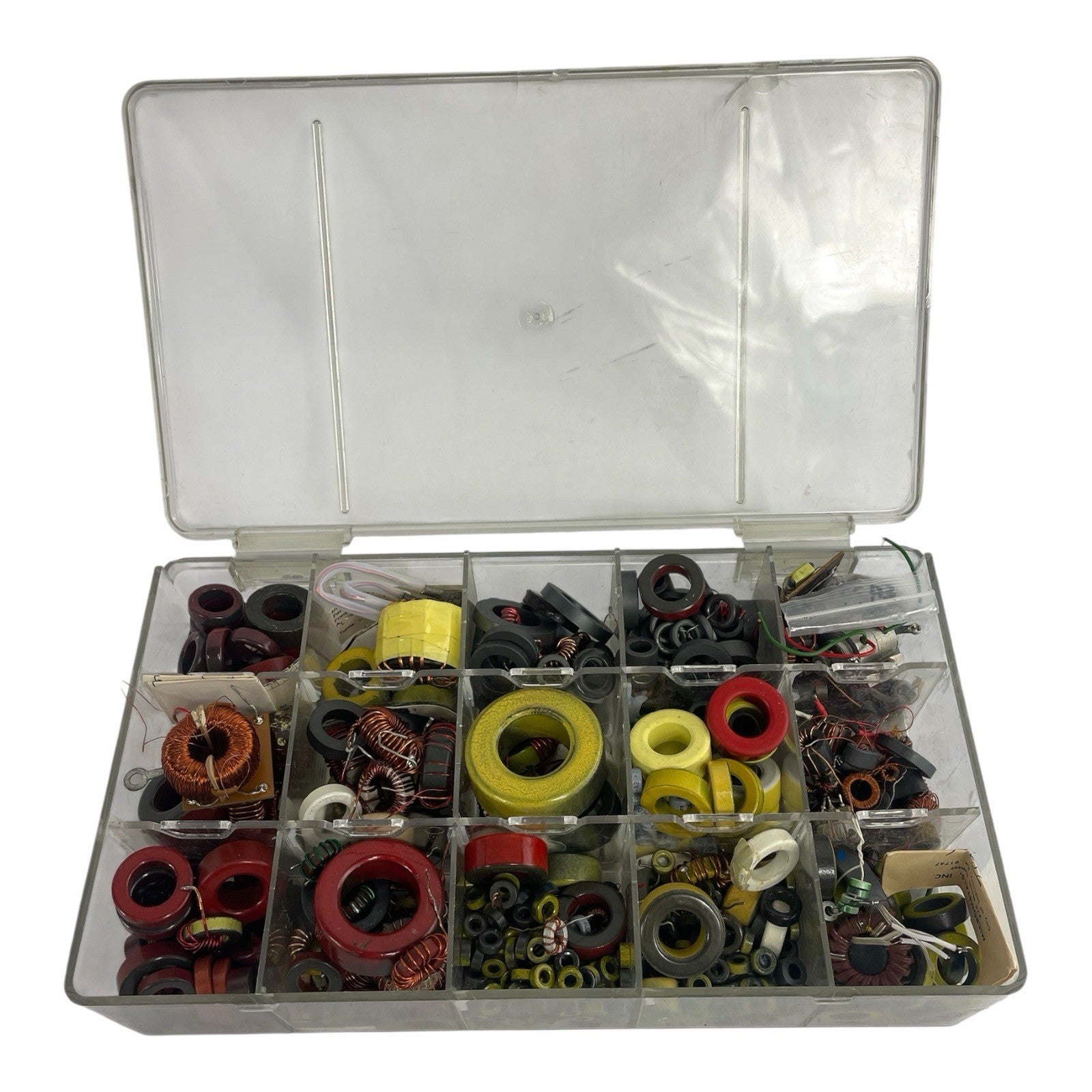 Lot  of Wire Wound Coils Chokes Inductors Various rings Ham Radio electronics