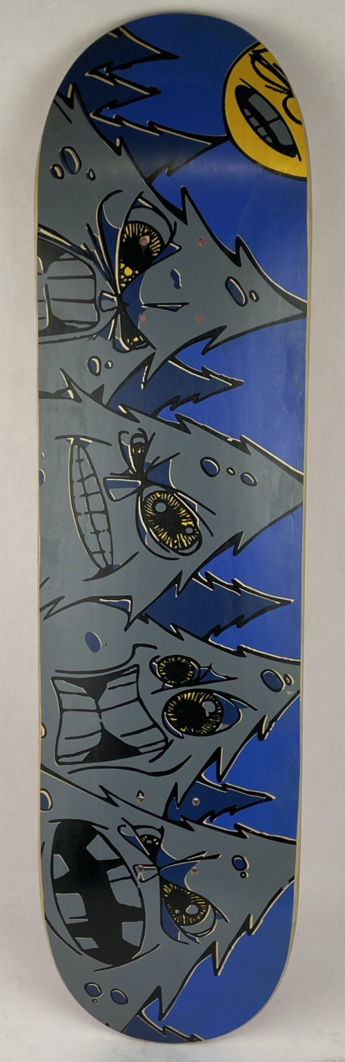 Vintage Woodchuck Laminates Circa 1996 " Angry Trees " Skateboard Deck 8" x 31.5