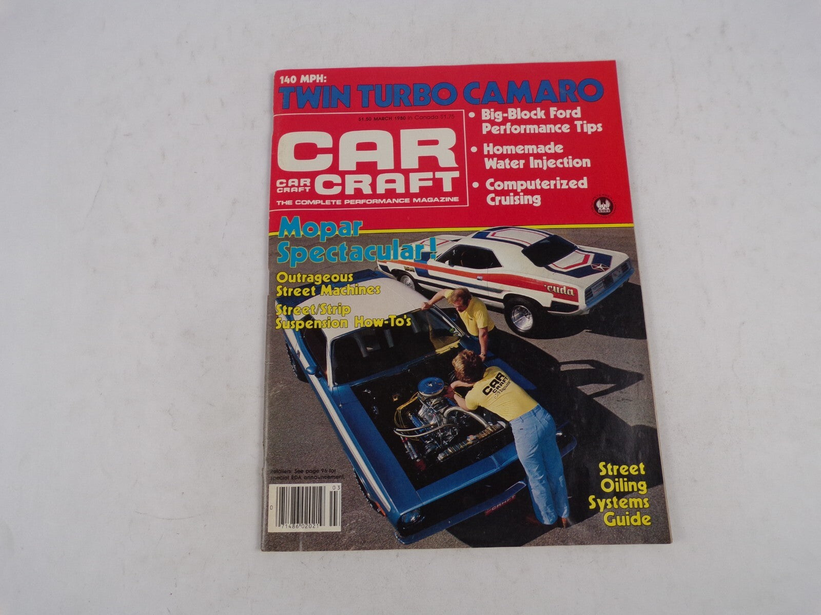 March 1980 Car Craft Twin Turbo Camaro Mopar Spectacular! Outrageous Street