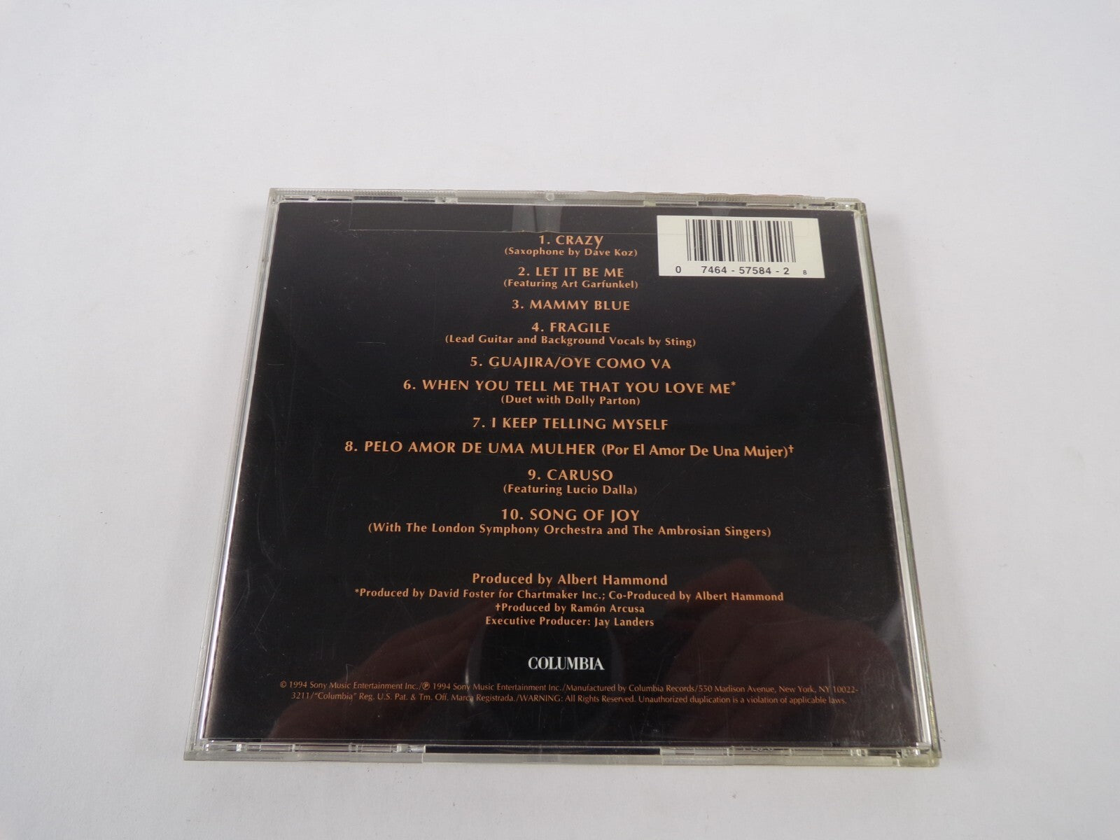 Julio Iglesia Crazy Let It Be Me Mammy Blue Fragile Guajira Oye Como Va I CD#59