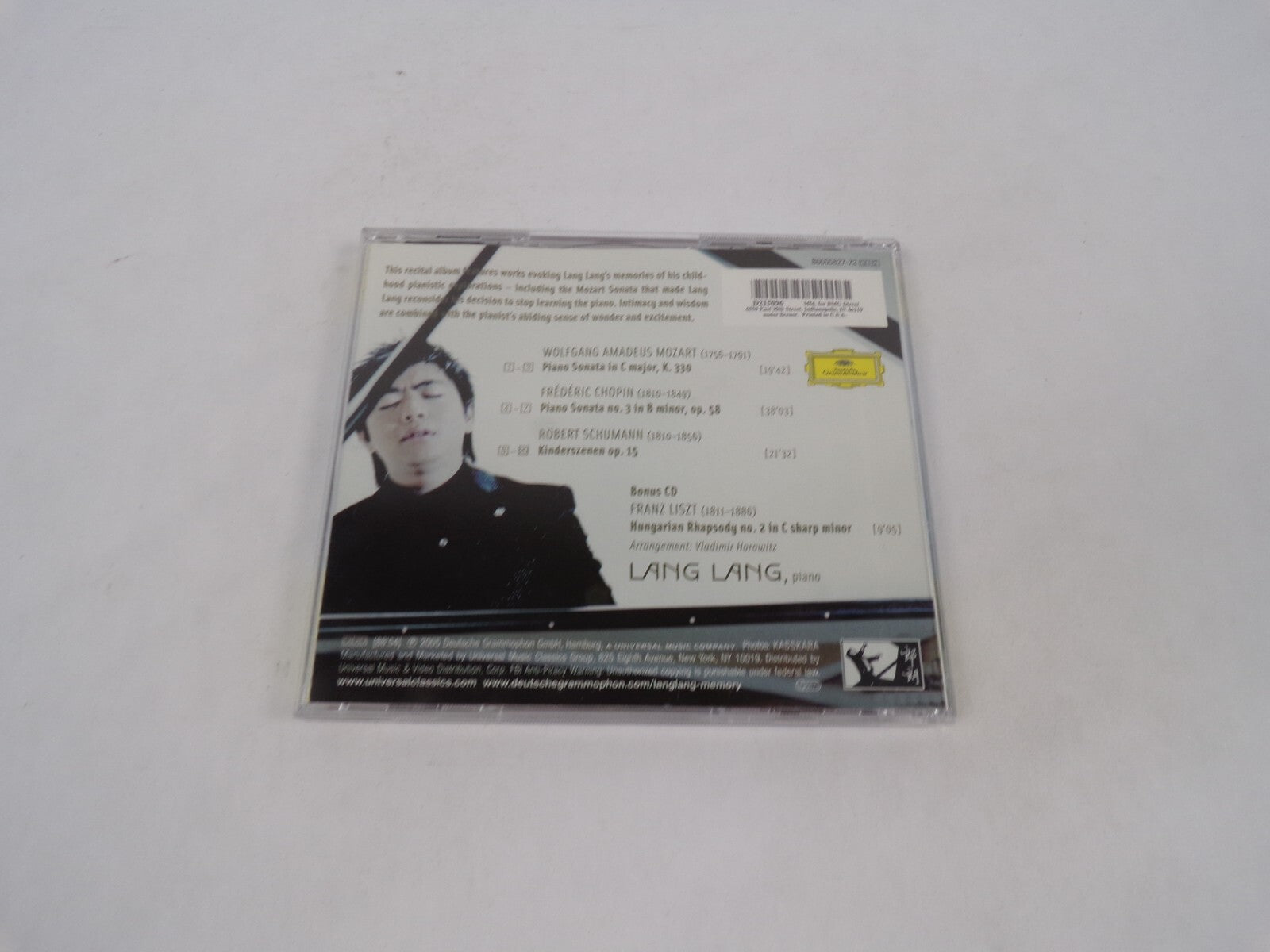 Lang Lang Memory Piano Sonata In C Major, K, Piano Sonat No. 3 In B Minor CD#70