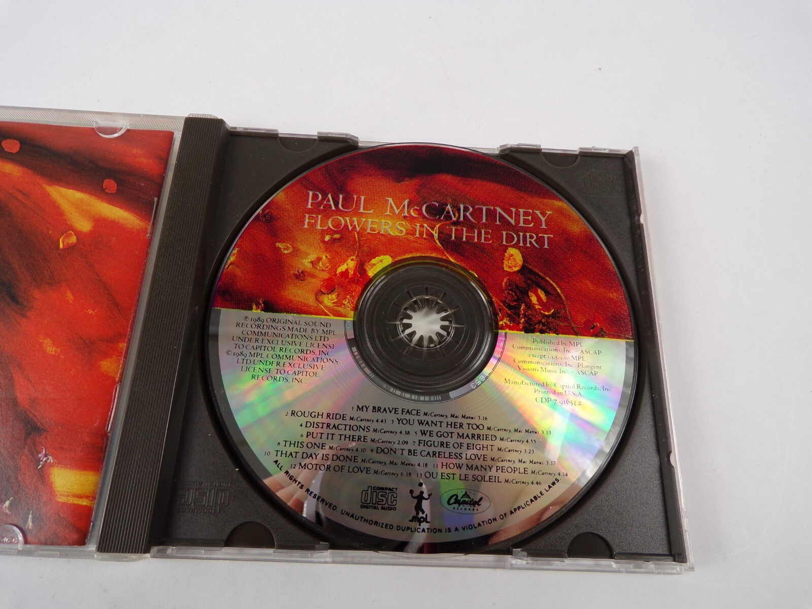 Paul McCartney Flowers In The Dirt You Want Her Too My Brave Face CD#35
