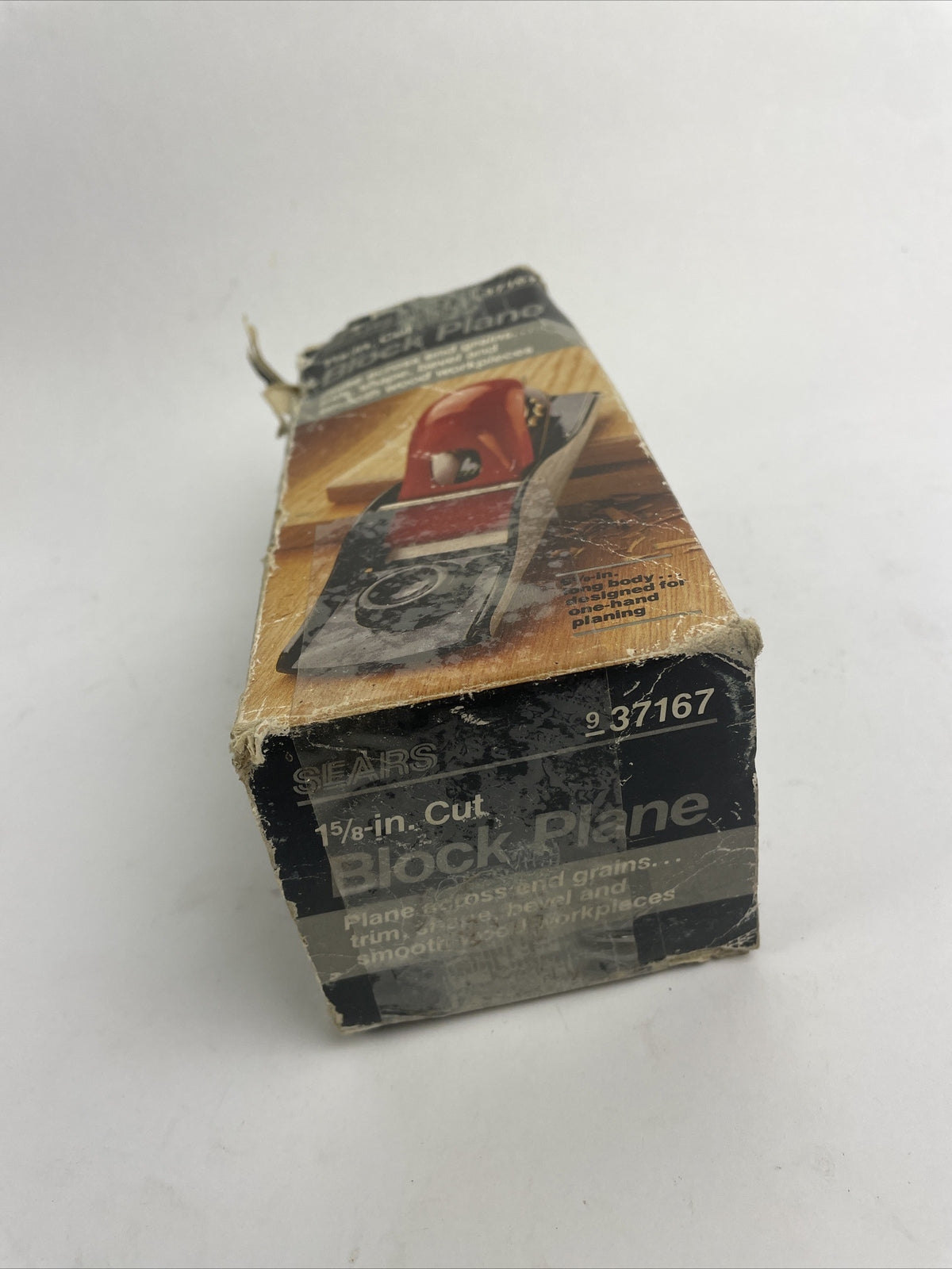 Vintage Sears Craftsman 1-5/8" Inch Cut Block Plane With Box( Has wear)  #937167