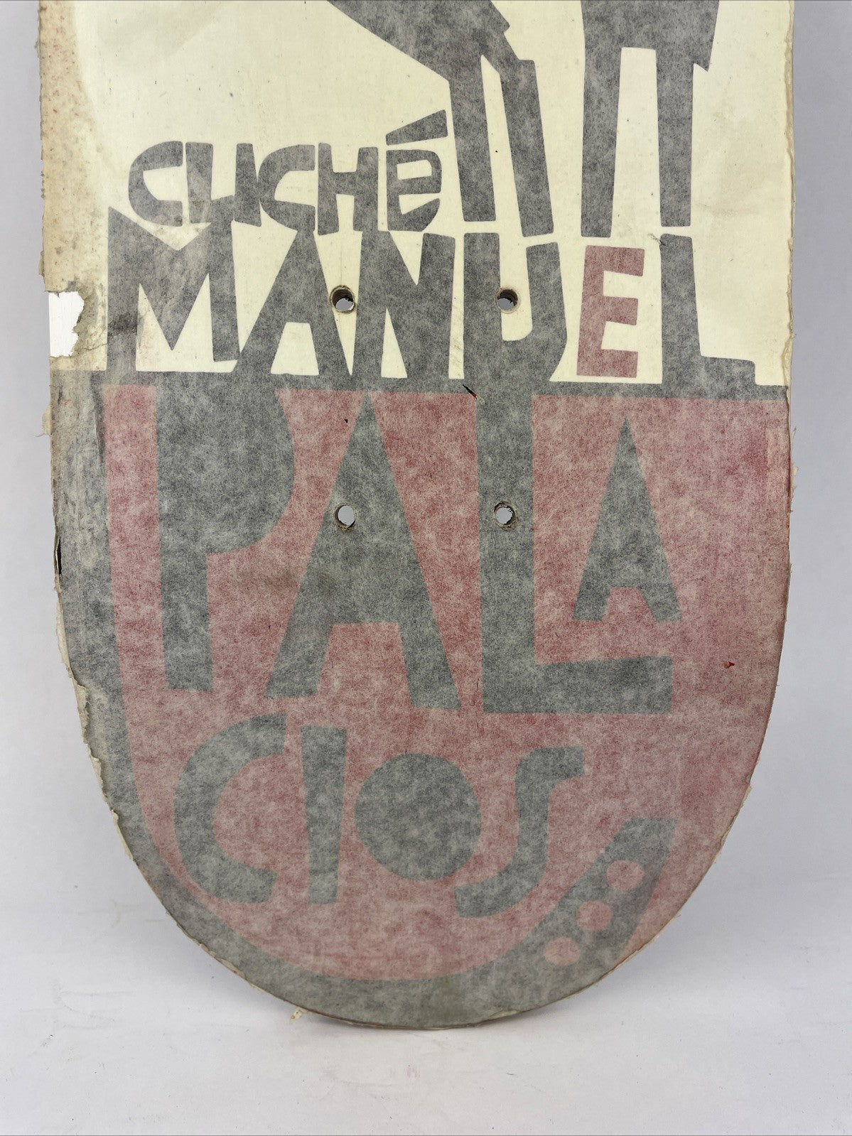 Vintage Cliche Skateboards Manuel Palacios Model Skateboard Deck 7.5" x 31"