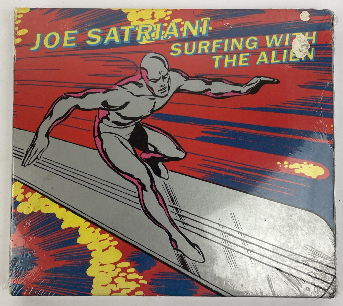 JOE SATRIANI - SURFING WITH THE ALIEN CD w  SIGNED Book Insert no DVD         #1