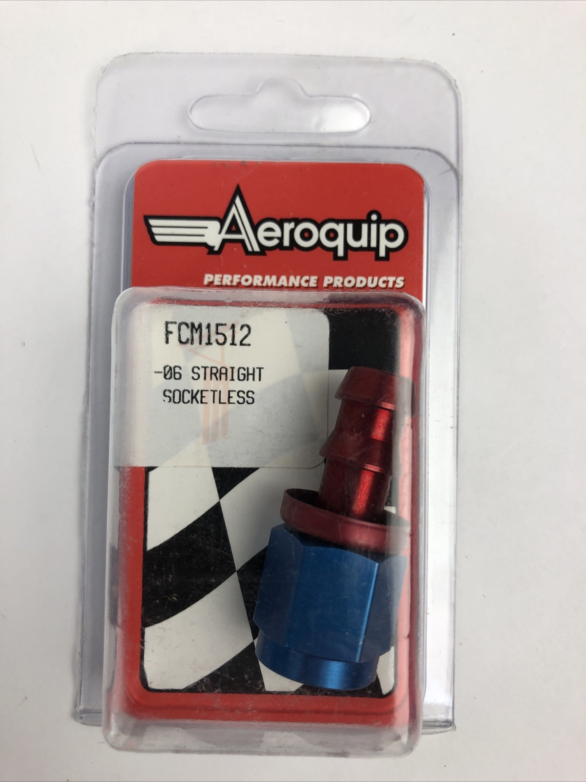 Eaton Aeroquip FCM1512 Socket-less Hose Fitting Straight from Aluminum - 06 AN
