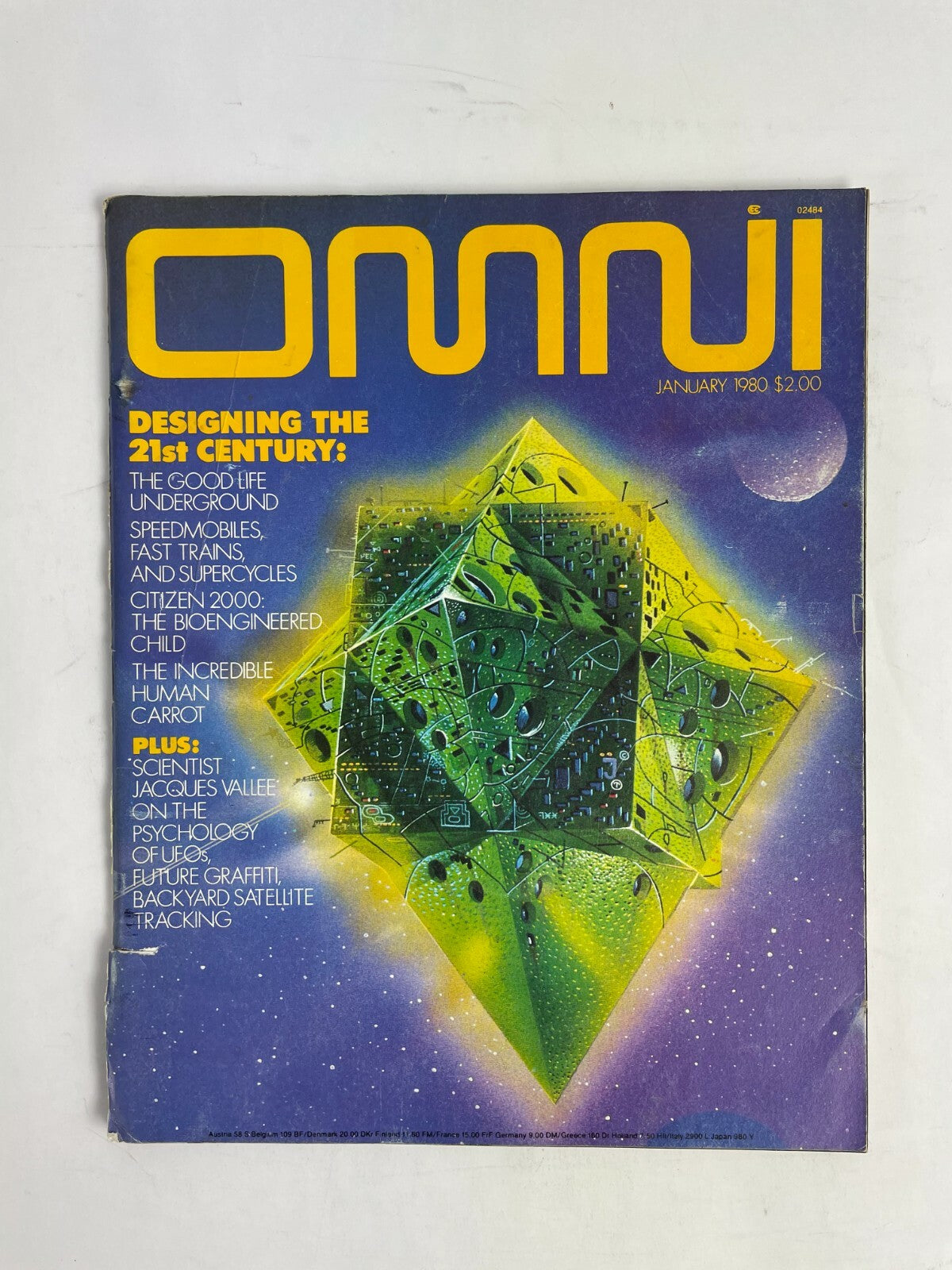 January 1980 Omni Magazine Designing The 21st Century  Speed Mobiles Fast Trains