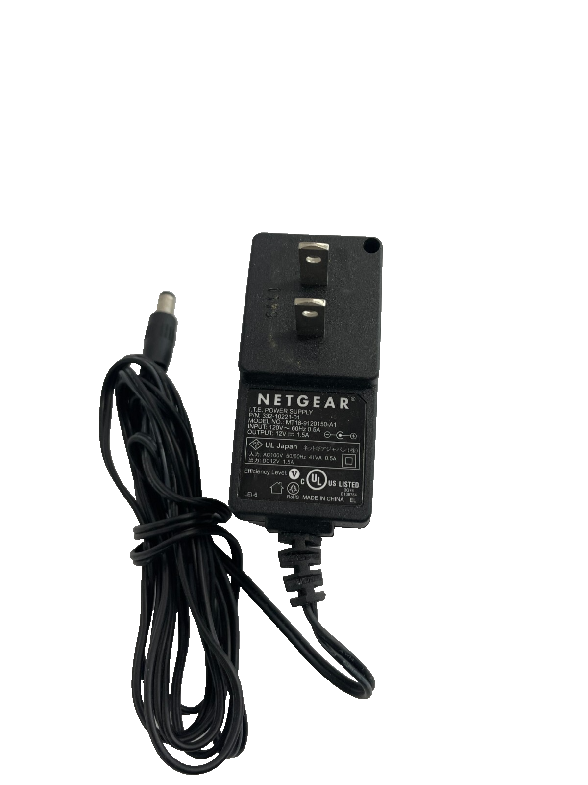 Geniune Netgear MT18-9120150-A1 Output 12V 1.5A Power Supply Adapter #A97
