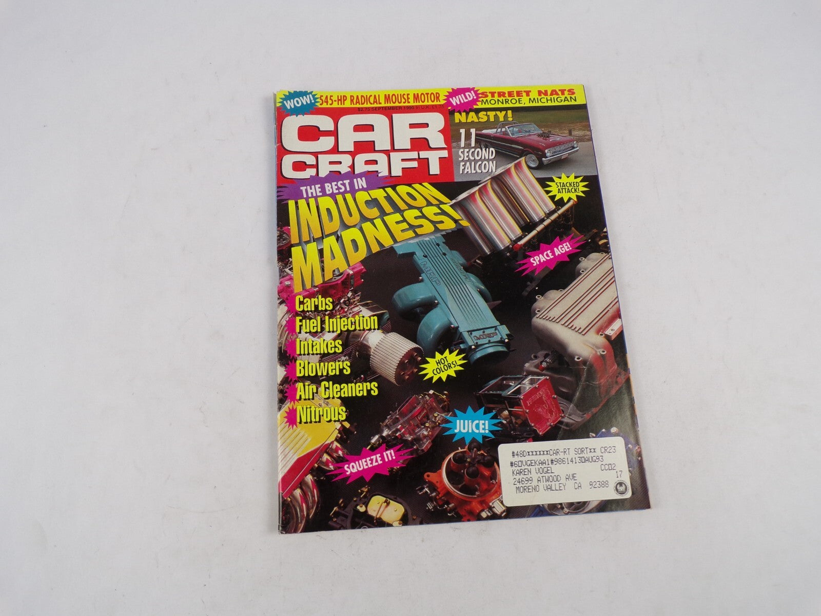 September 1990 Car Craft The Best In Induction Madness! Carbs Fuel Injection Int