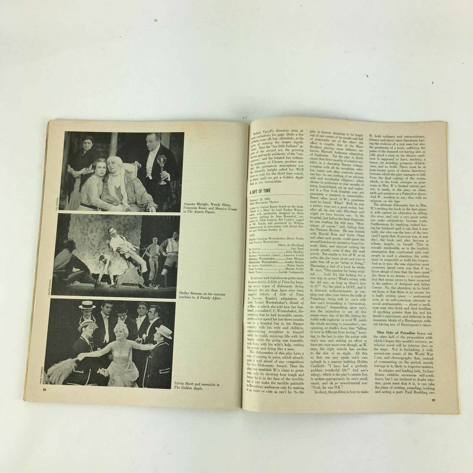 April 1962 Theatre Arts Magazine A Passage to India by SanthaRama Rau EM.Forster