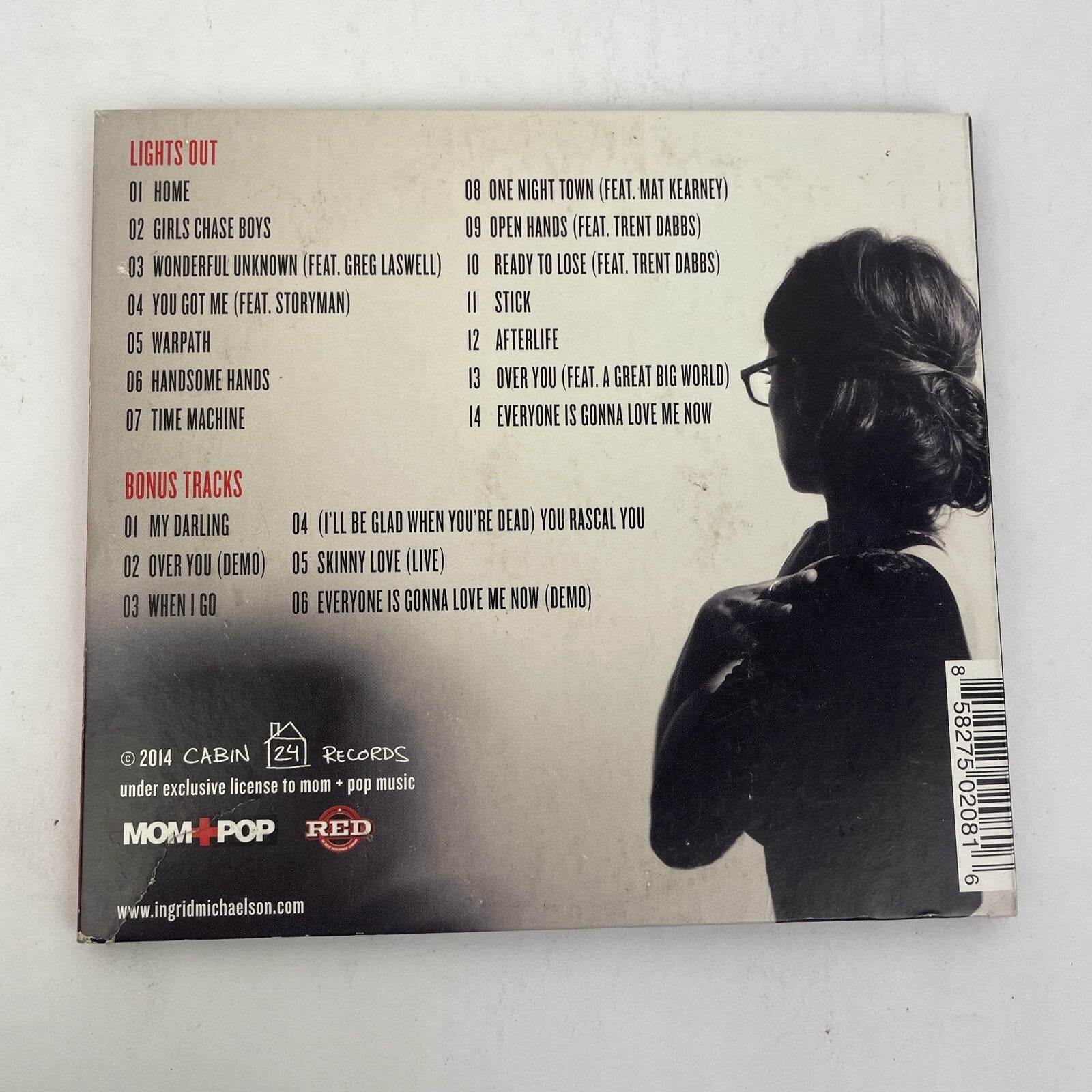 Lights Out - Digital Audio CD By Ingrid Michaelson - 2014 Cabin 24 Records - M