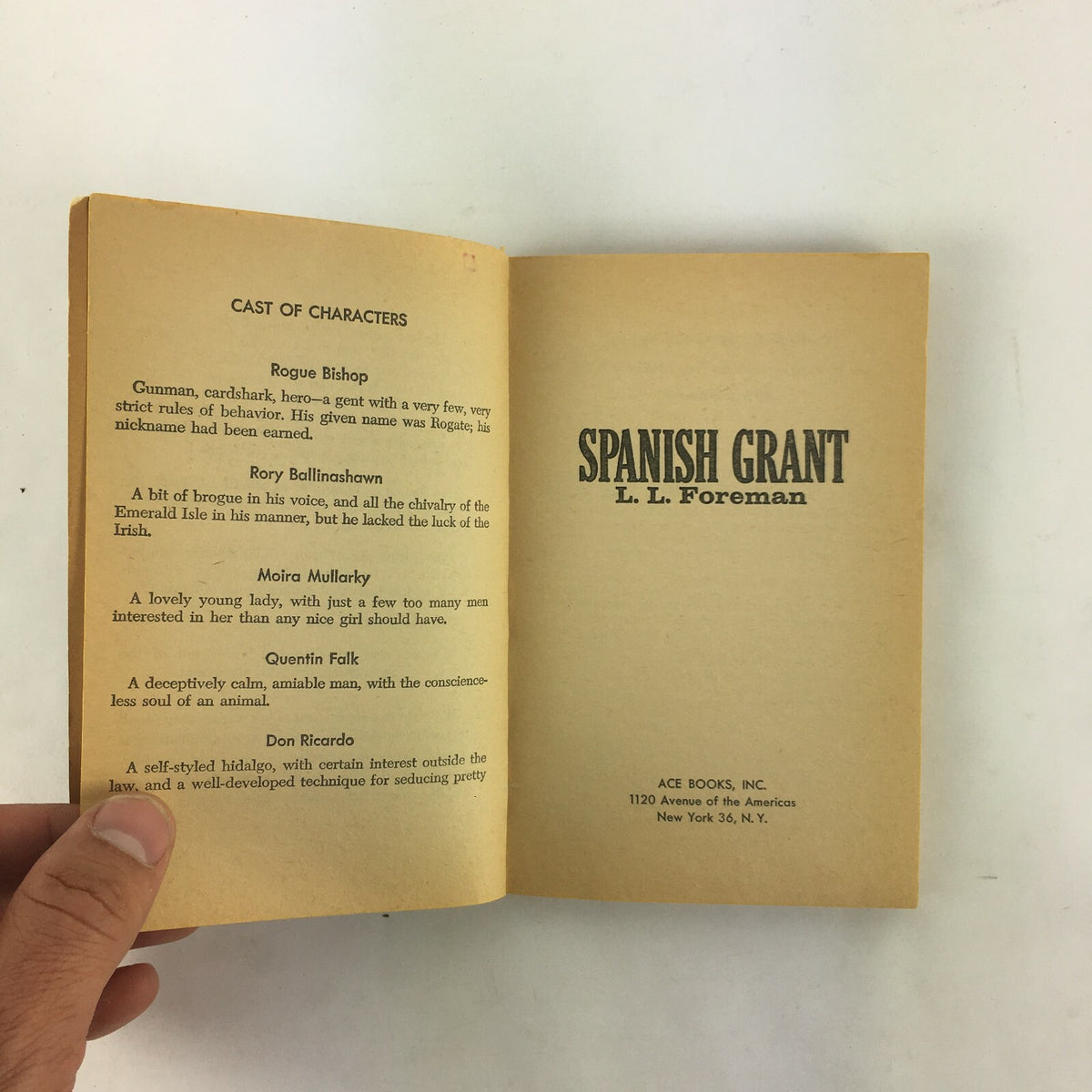 Unusual Freshness Spanish Grant L.L.Foreman