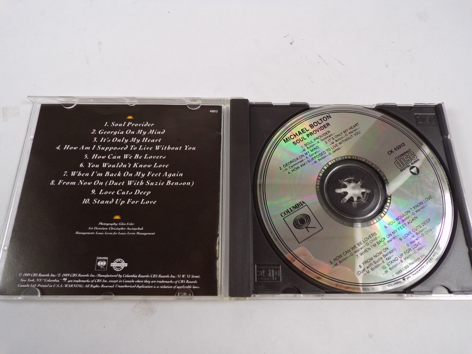 Michael Bolton Soul Provider How Can We Be Lovers Love Cuts Deep Georgia CD#48