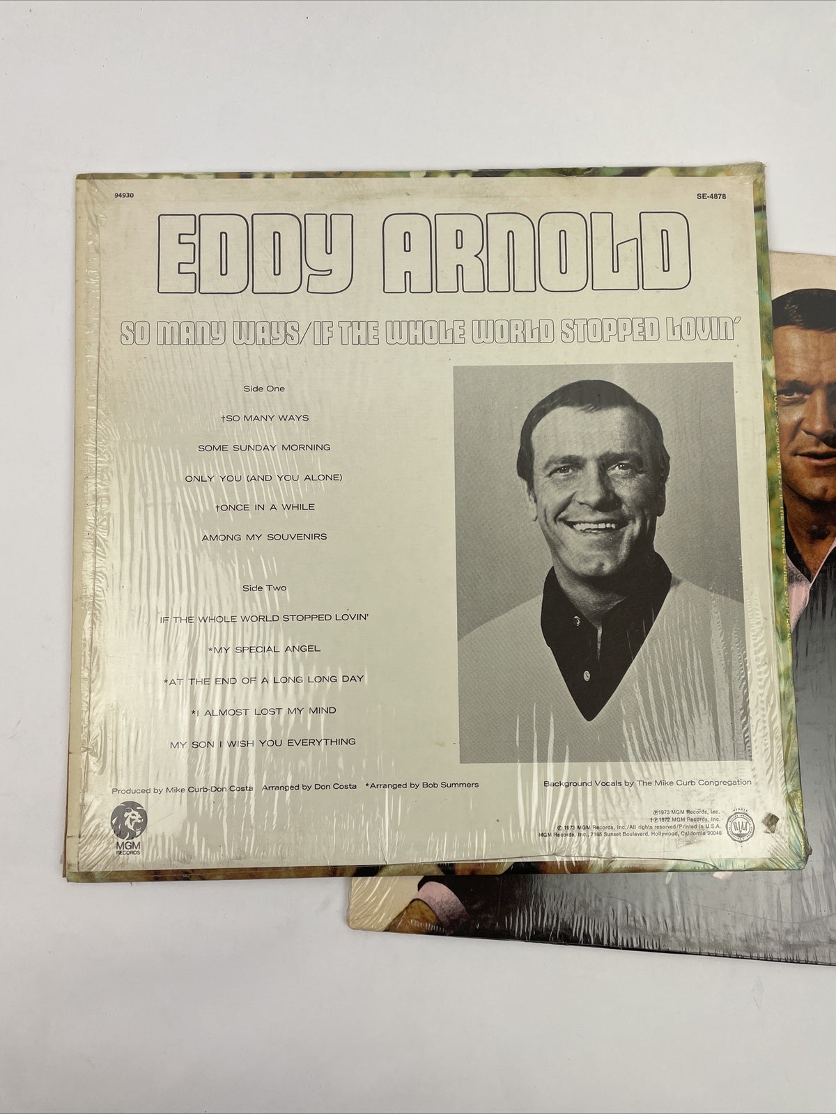 2 x Eddy Arnold LP Lot Walkin' in Love Land RCA Vinyl + So Many Ways MGM Records