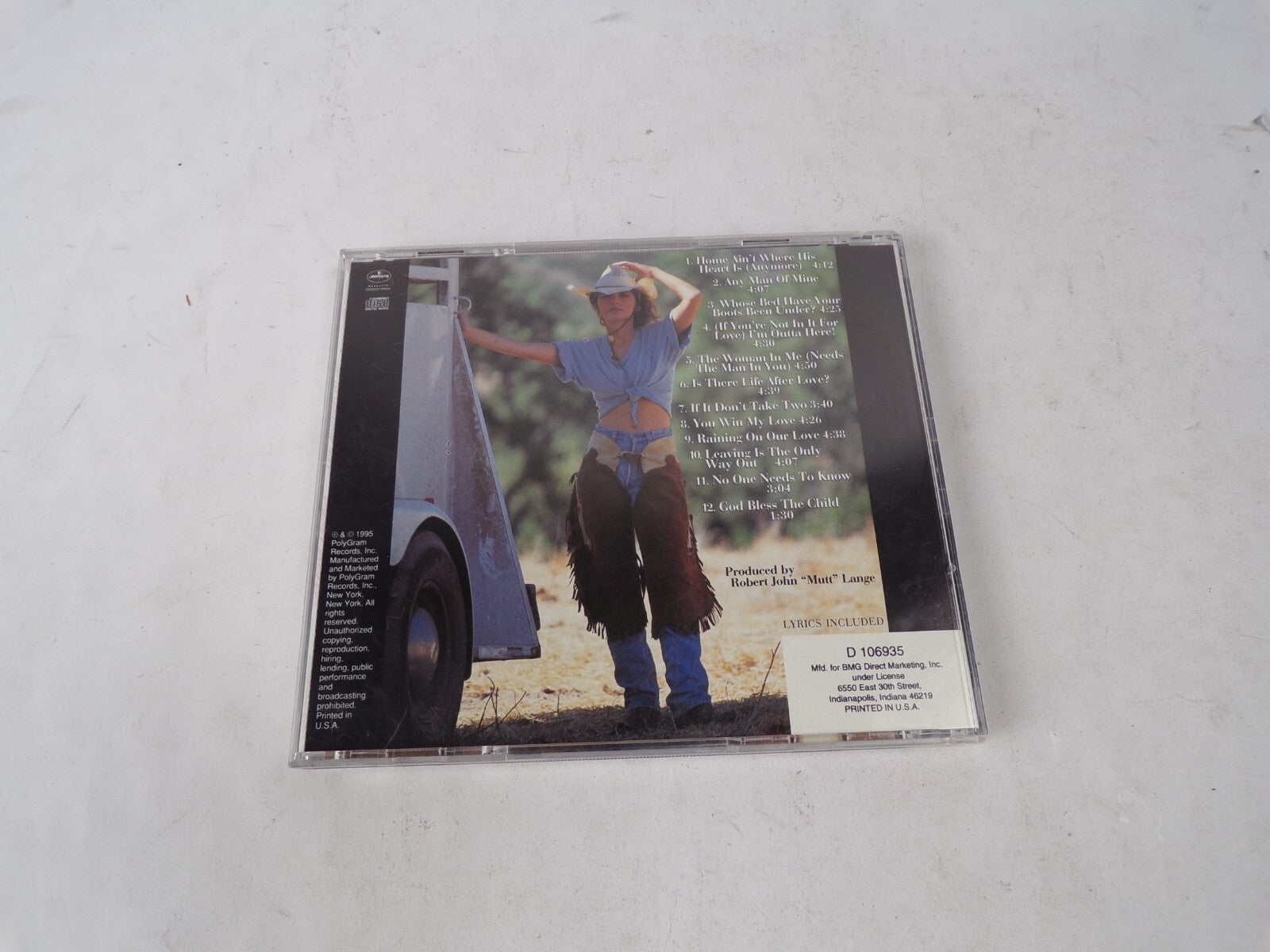 Shania Twain The Woman In Me Home Ain't Where His Heart Is (Anymore) Of CD#62