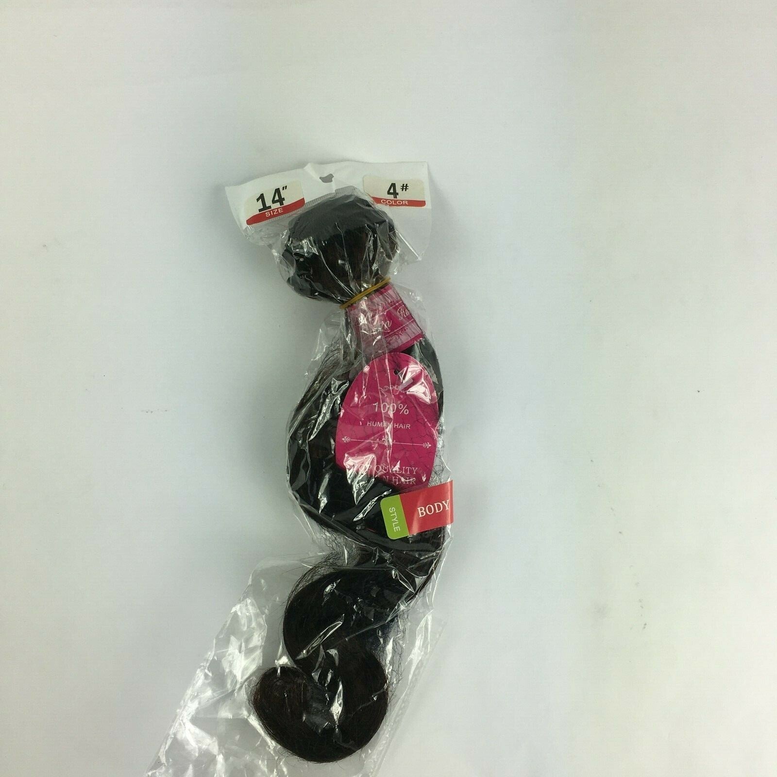Brand New 100% Human Hair Body Wave Size 14" Natural Color Black A3
