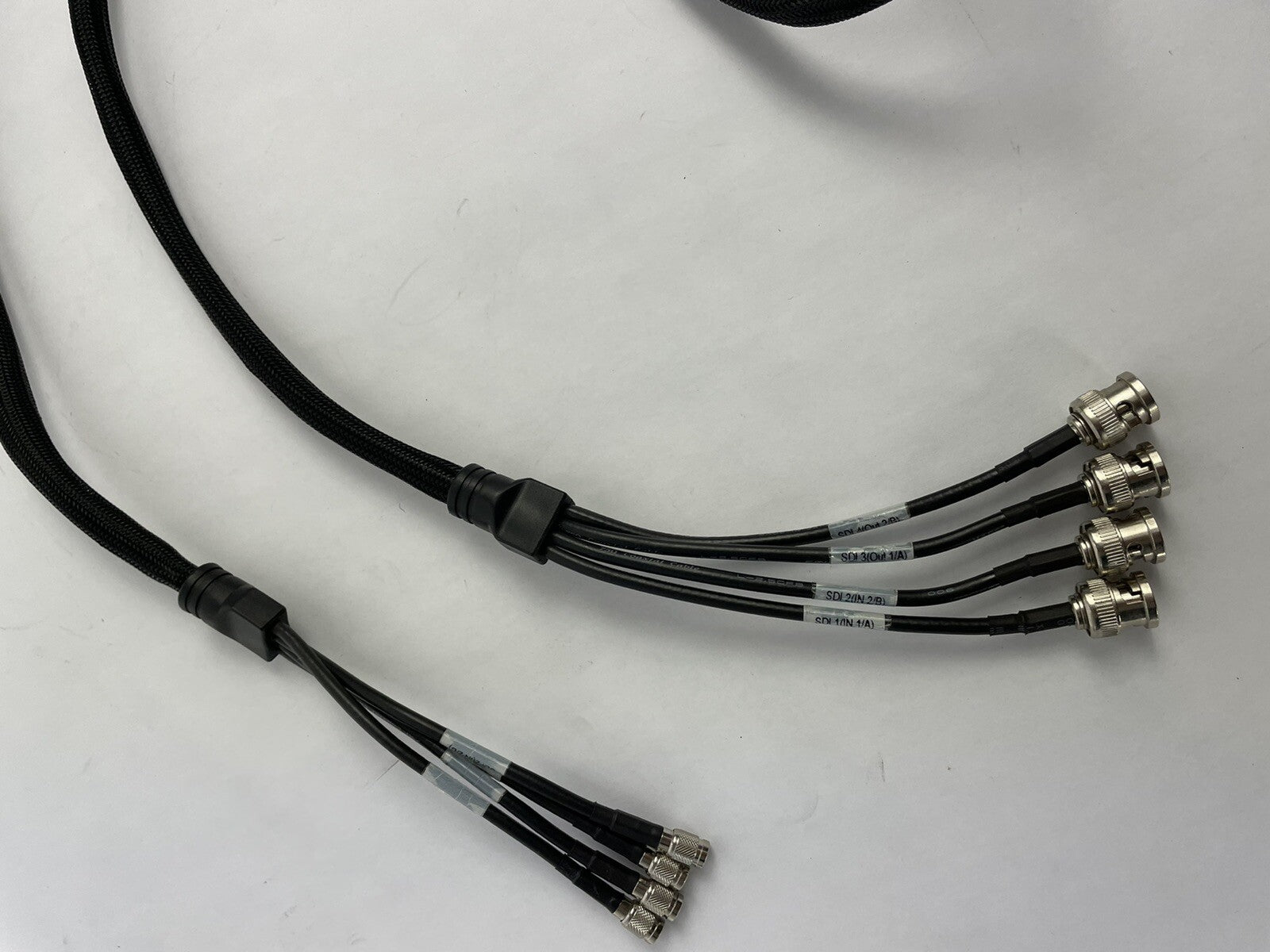 6' 4K UHD Canare 3G HD-SDI Coax MDM-BNC 4-Channel DIN Male to BNC Camera Cable