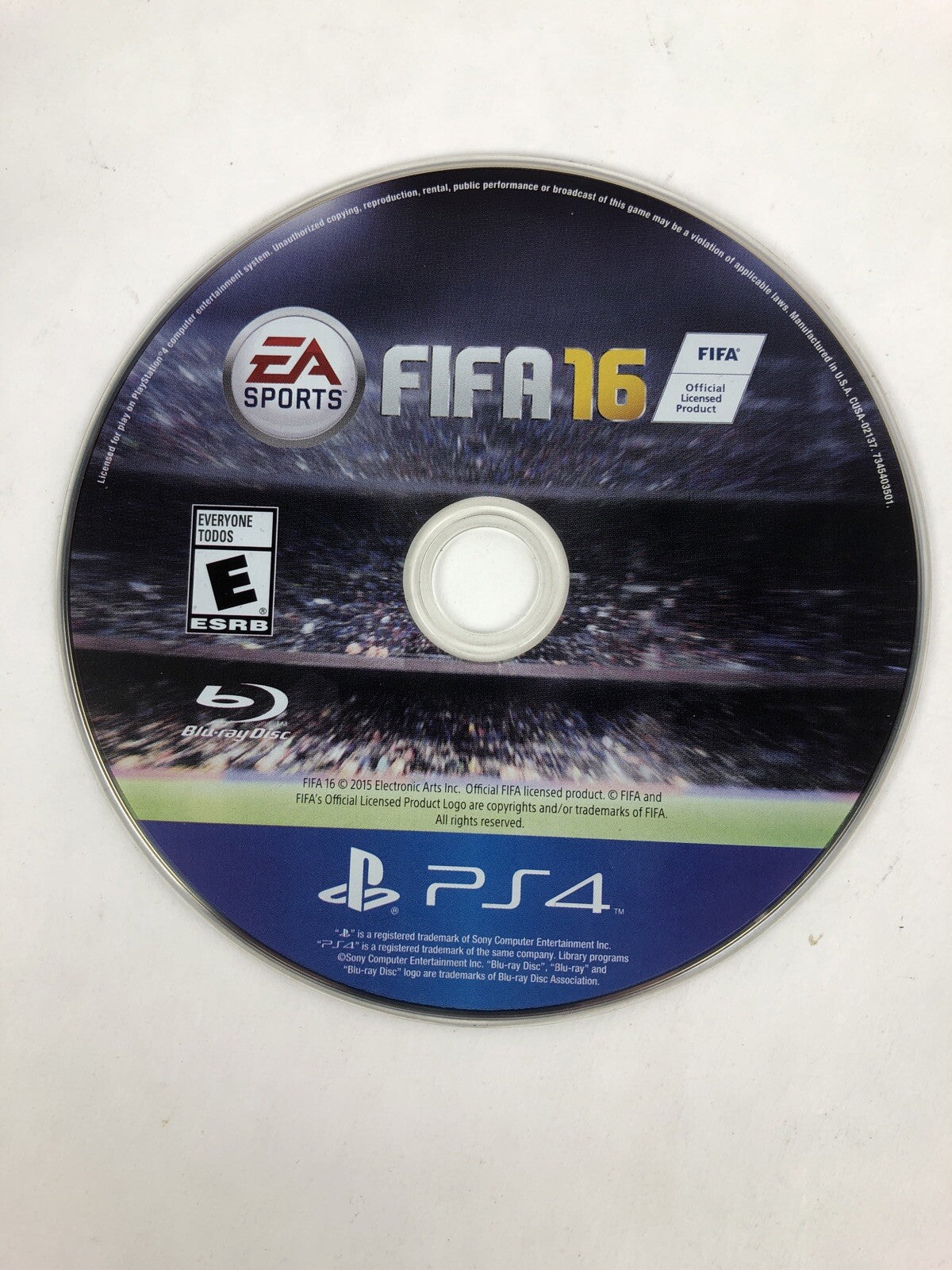 FIFA 16 (Sony PlayStation 4, 2015) PS4 Disc Only Fast Free Shipping Mint Disc