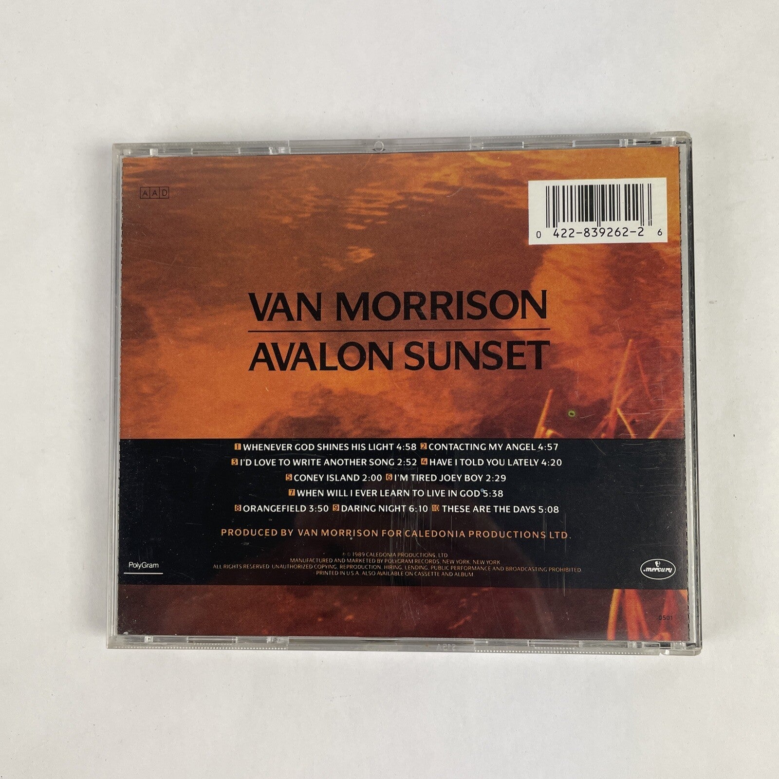 Van Morrison - Avalon Sunset CD (1989)   #16