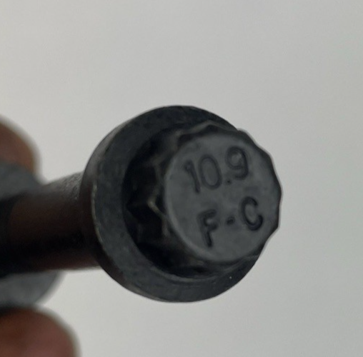 Lot of 3 x 12 Point Flanged Ferry Bolt = Grade 10.9 Steel F-C 2.75" 70mm Length
