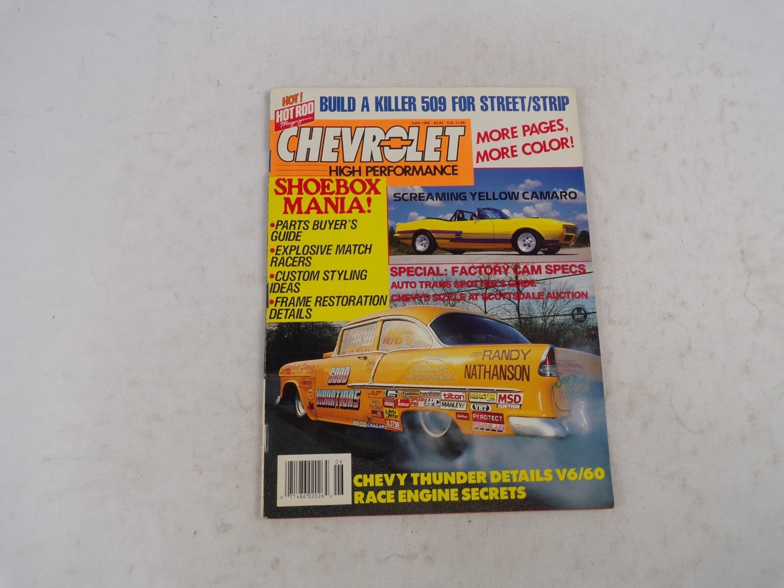 June 1989 Chevrolet High Performance Shoebox Mania! Chevy Thunder Details V6/60
